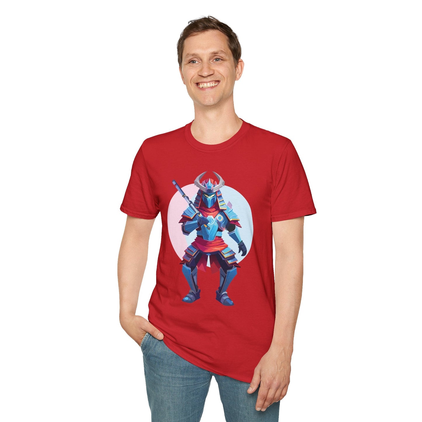 Samurai T Shirt Unisex Softstyle Tee Made From 100 Percent Ring Spun Cotton Gildan 64000