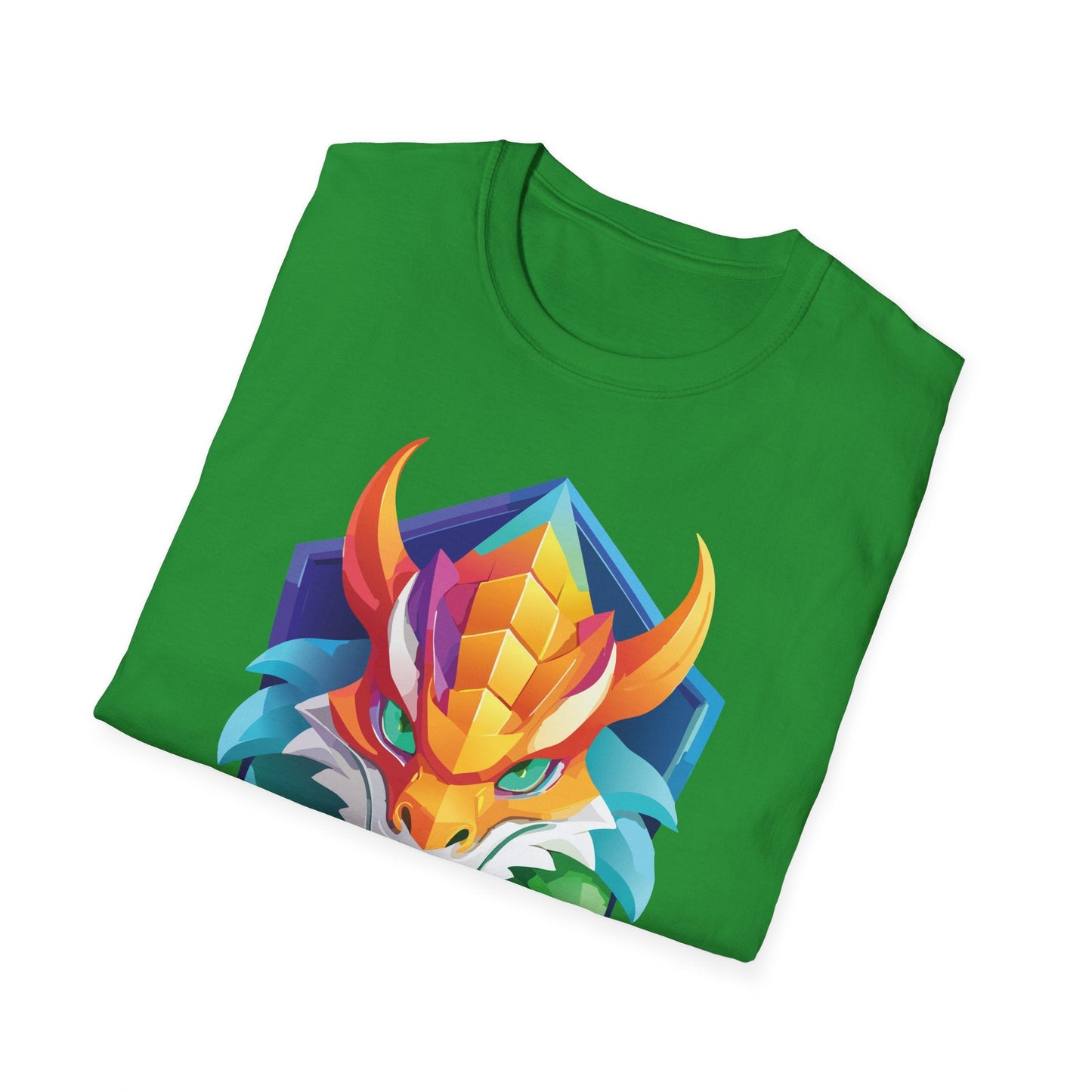 Dragon Graphic Unisex Cotton Softstyle Art Design Tee With Animals 6