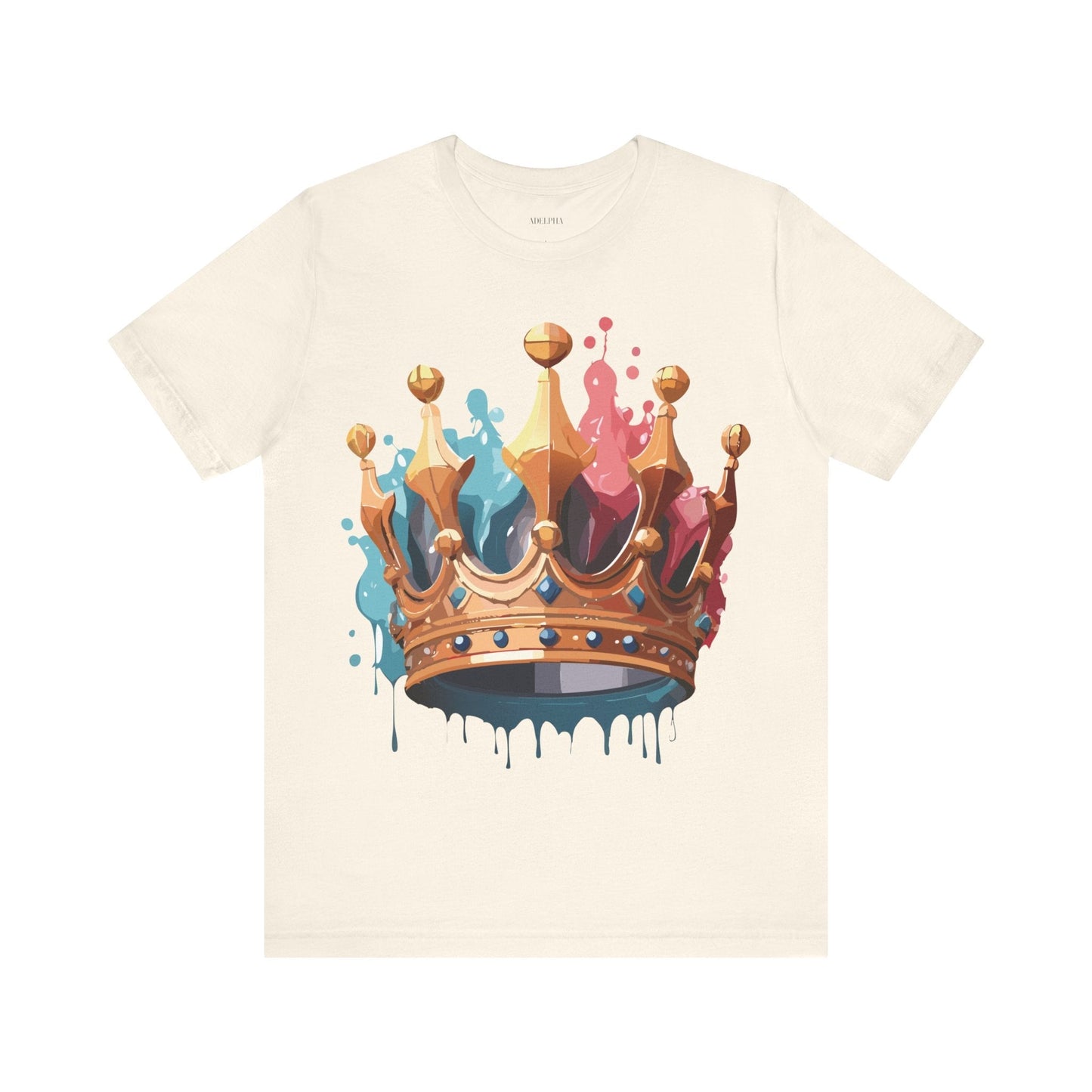Adelpha Crown Graphic Tee Unisex Vintage Inspired Art Design Short Sleeve Premium Quality