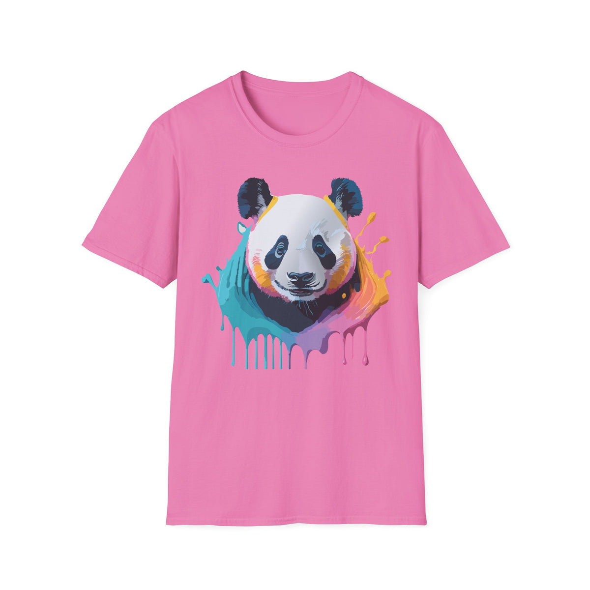 Colorful Watercolor Panda T-Shirt | Splash Art Panda Tee
