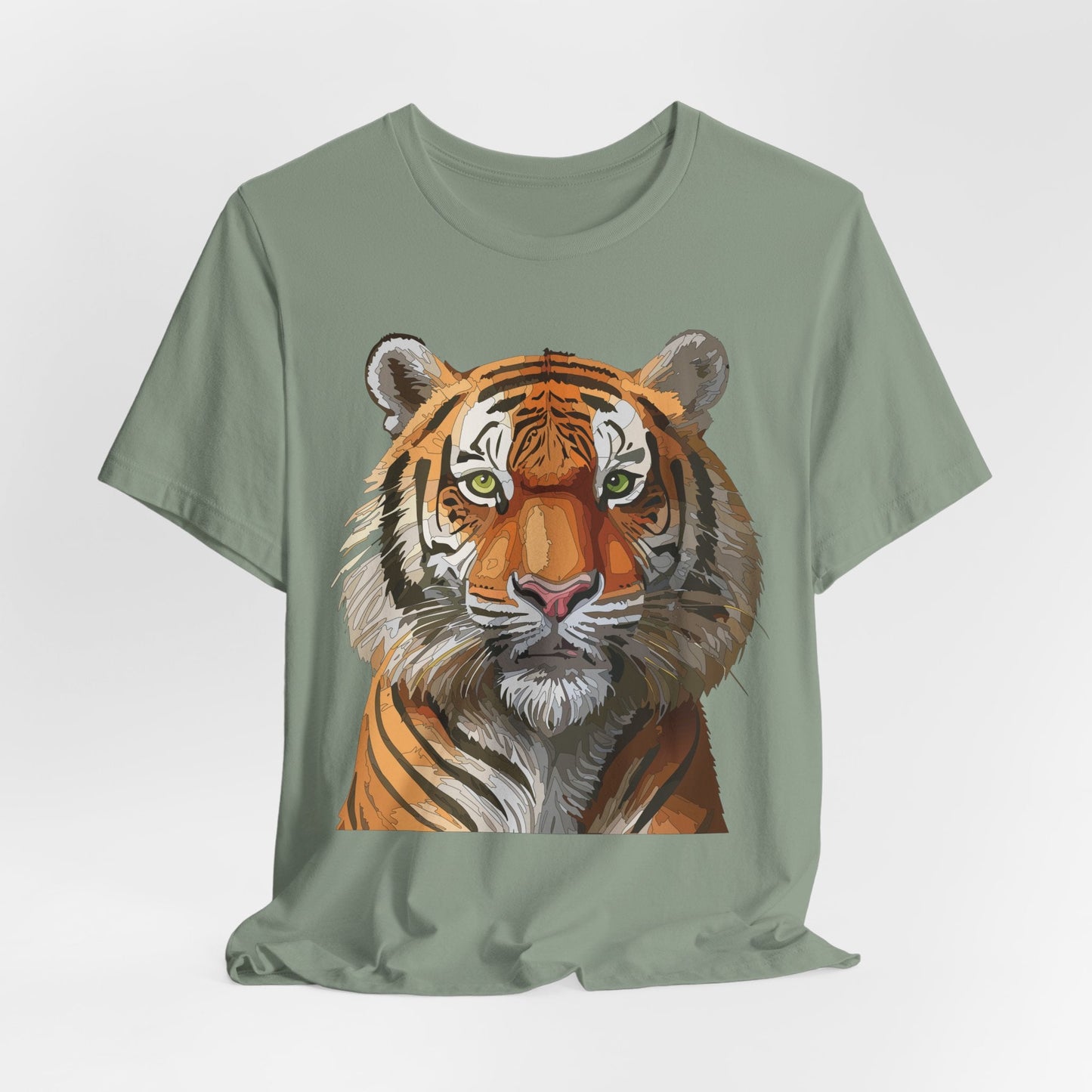 Unisex Animal Art Design Tee Shirt Wild Animals Graphic Tee Softstyle Gildan 64000