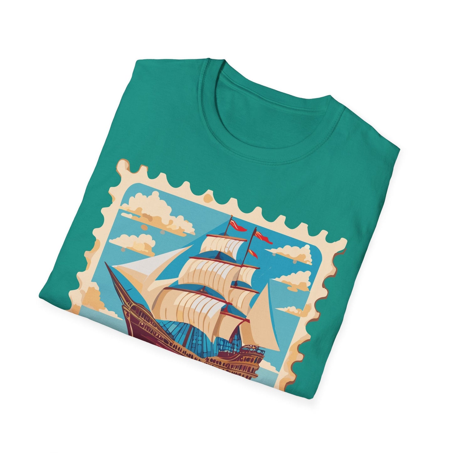 Ship T Shirts Frigate Vessel Tee Unisex Softstyle Gildan 64000 100 Percent Cotton