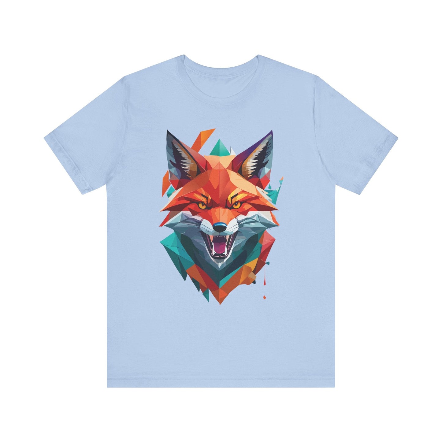 Unisex Animal Print Tee Shirt With Wild Animals Art Design For Men Women Soft Cotton
