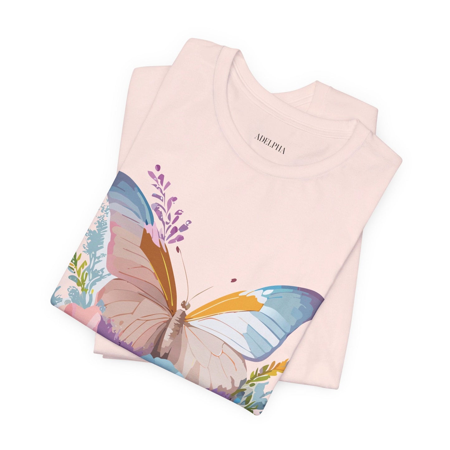 Butterfly Graphic Tee Unisex Short Sleeve Adelpha Artwork Vintage Inspired