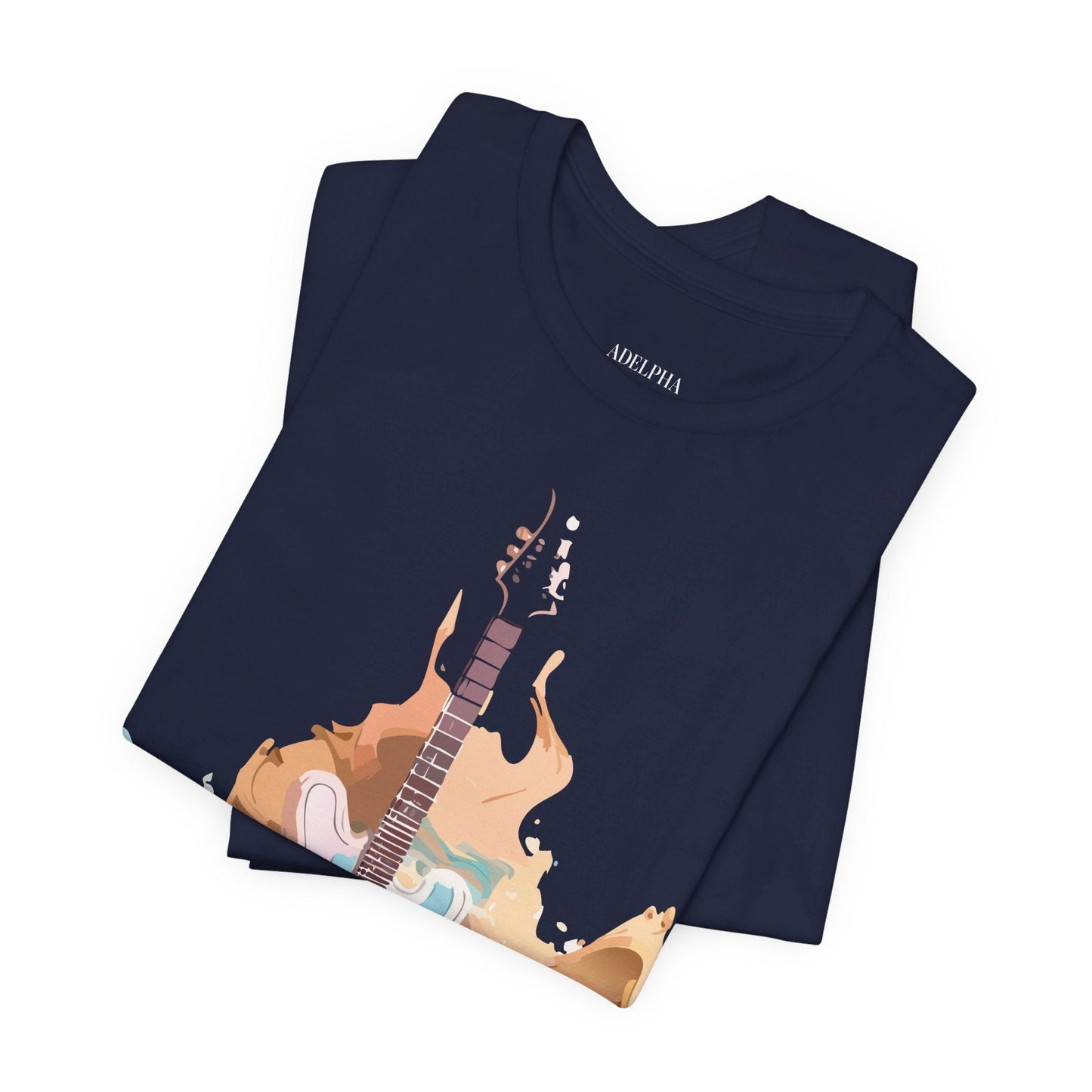 Music Graphic Unisex 100 Cotton Vintage Art with Musical Elements Tee 51