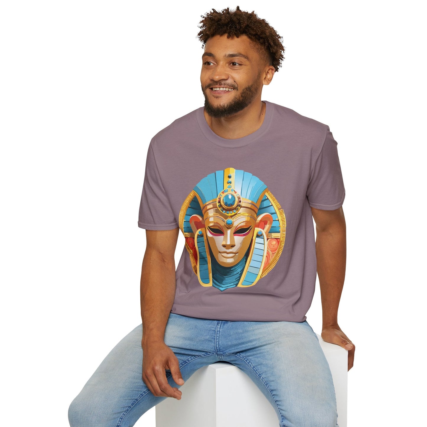 Mask Tee Shirt Unisex Softstyle Short Sleeve Art Design T Shirt 100 Percent Ring Spun Cotton