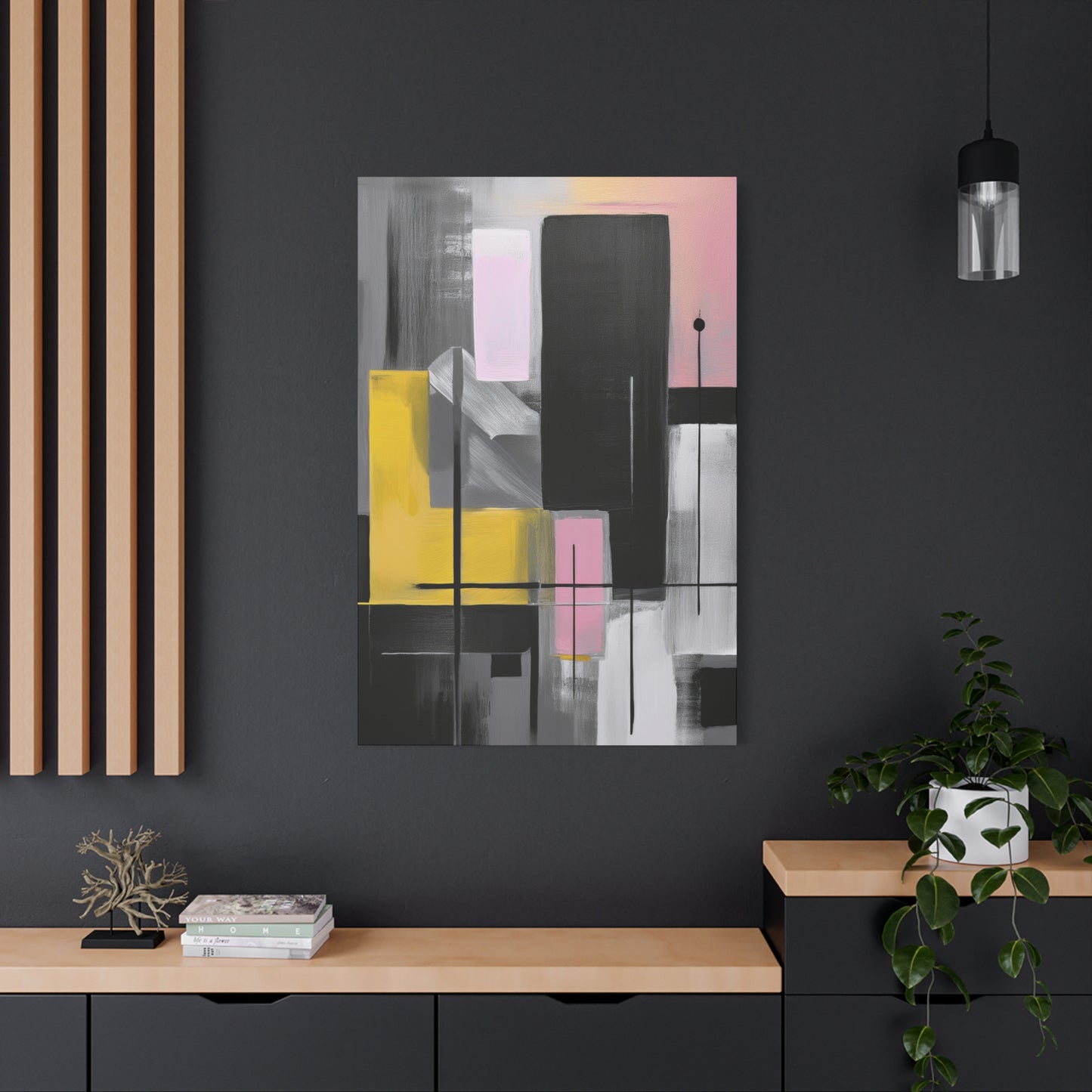 Abstract Geometric Painting Print Canvas 20x24,20x30,24x30 24x32,24x36,30x40 32x48,36x48,40x60 Pine-Wood Inner Frame ABS-39