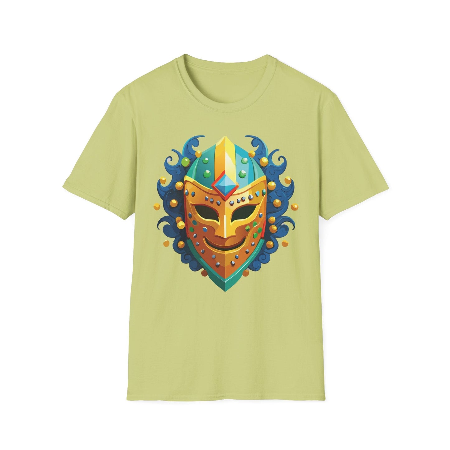Unisex Mask Tee Shirt Gildan Softstyle 64000 100 Percent Ring Spun Cotton Comfort
