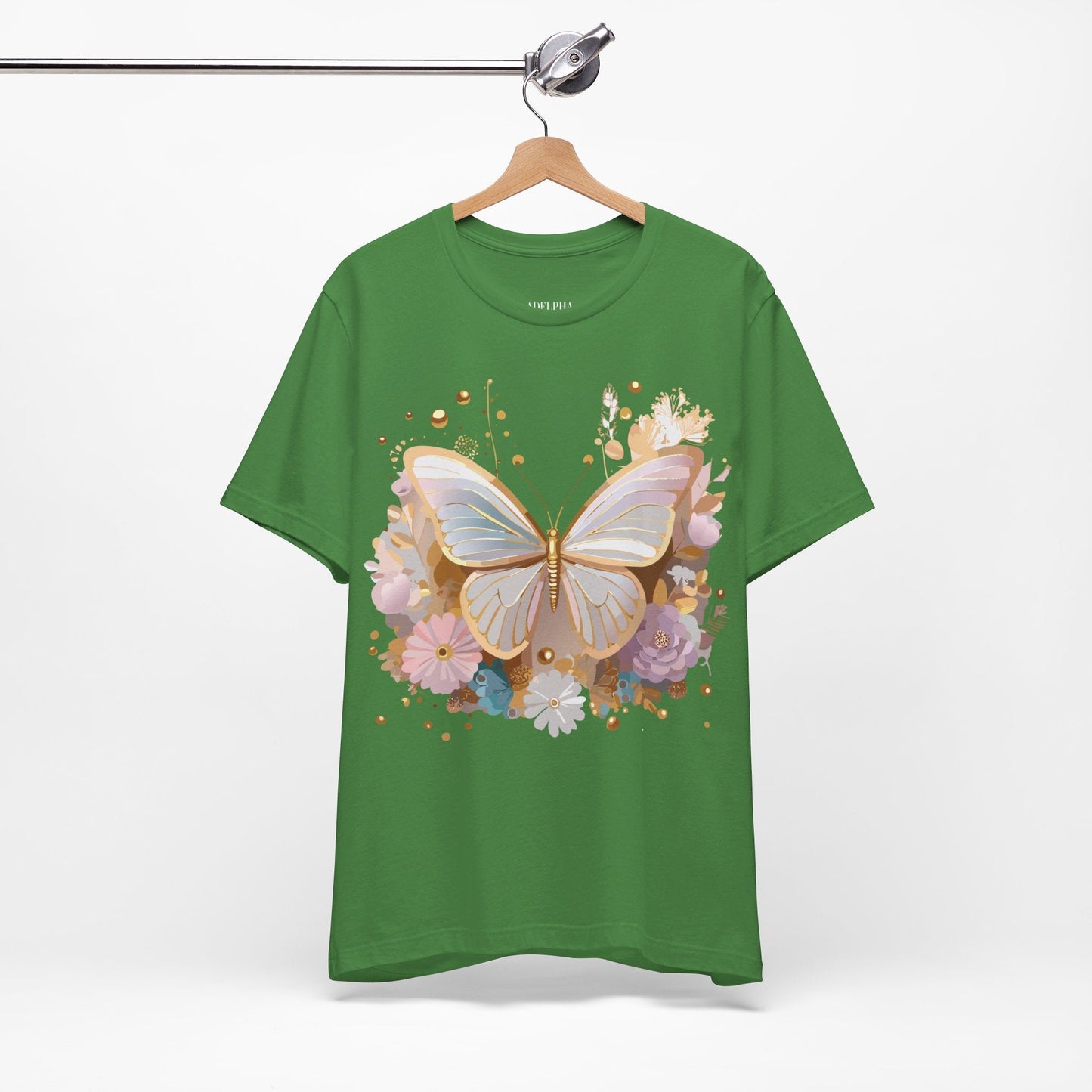 Unisex Graphic Tee With Adelpha Artwork Vintage Butterfly Inspired Art Design Tee