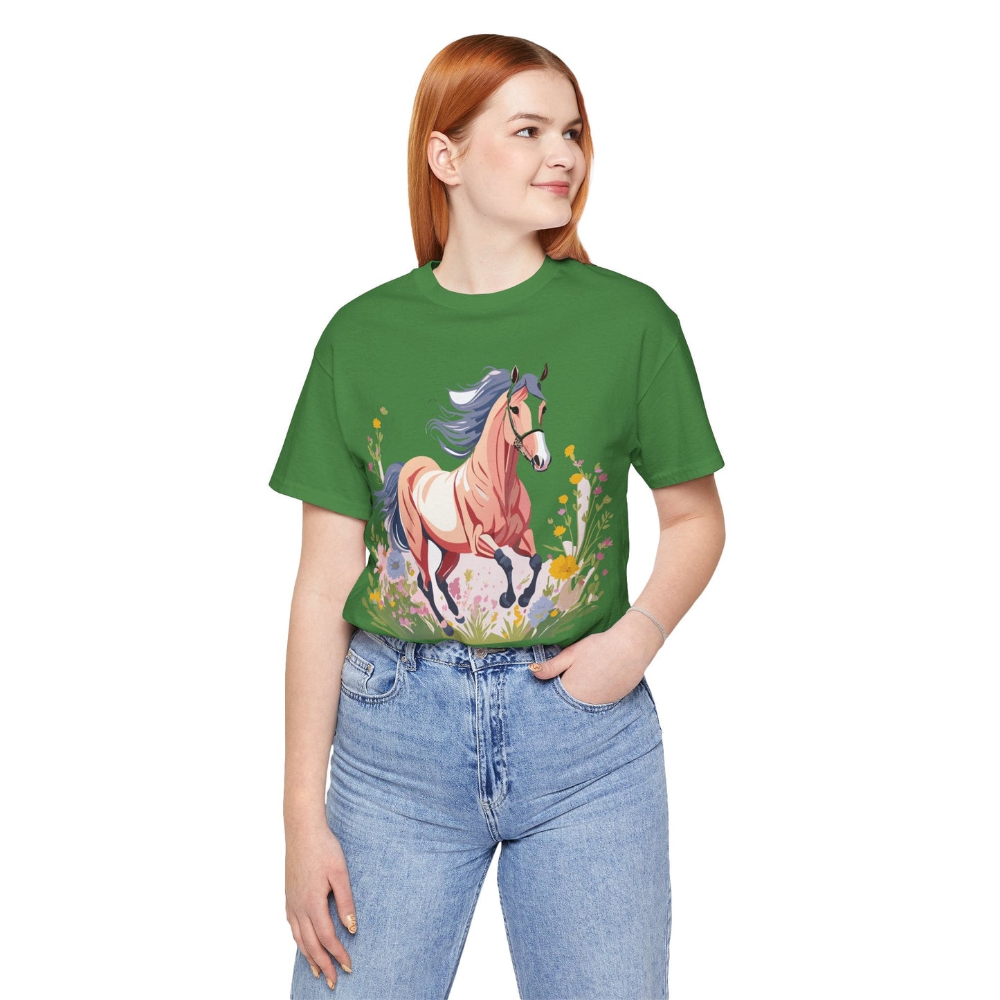 Horse Graphic Unisex 100 Cotton Vintage Animal Art T-Shirt 8