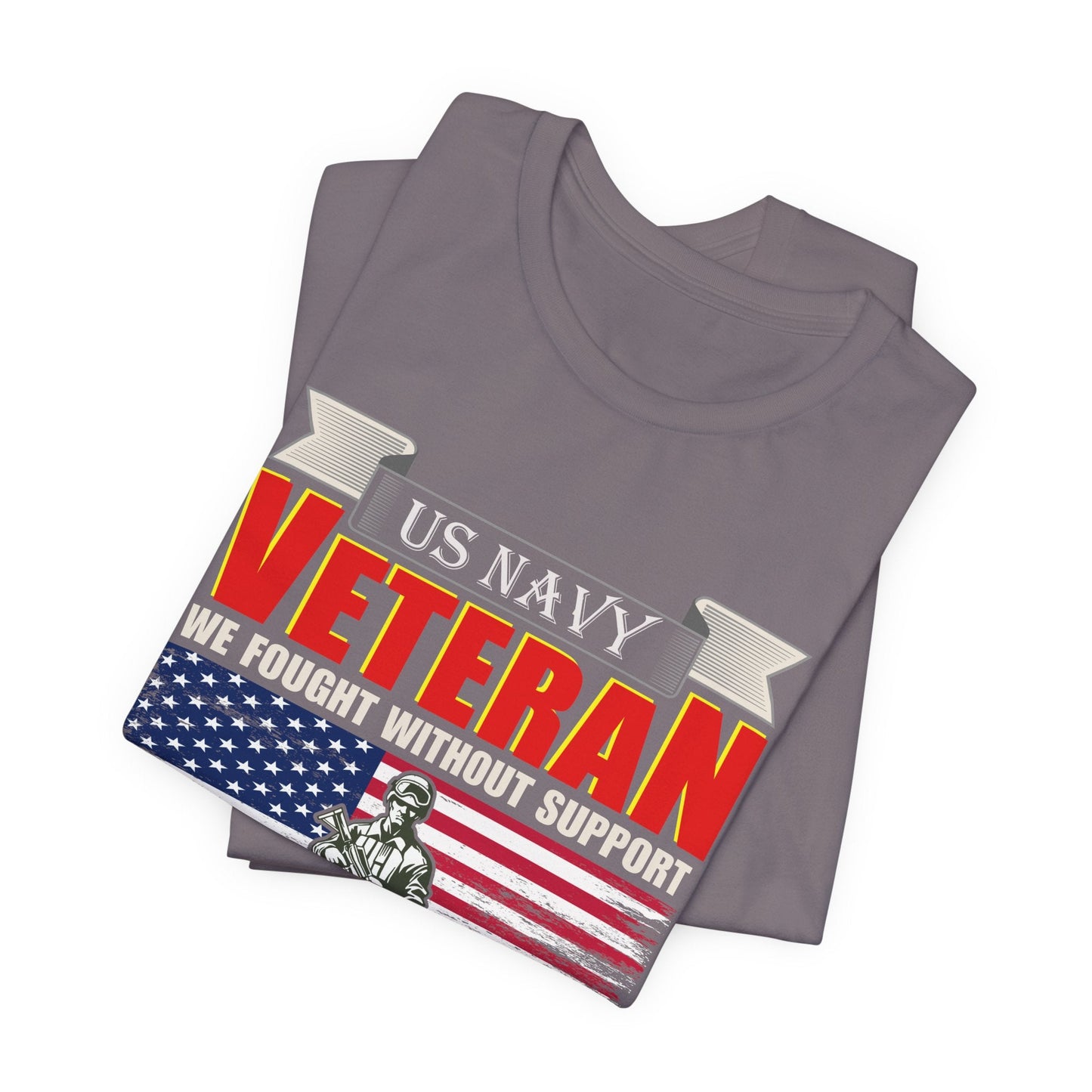 Army Veteran Patriotic Graphic Design Unisex Cotton T-Shirt v42