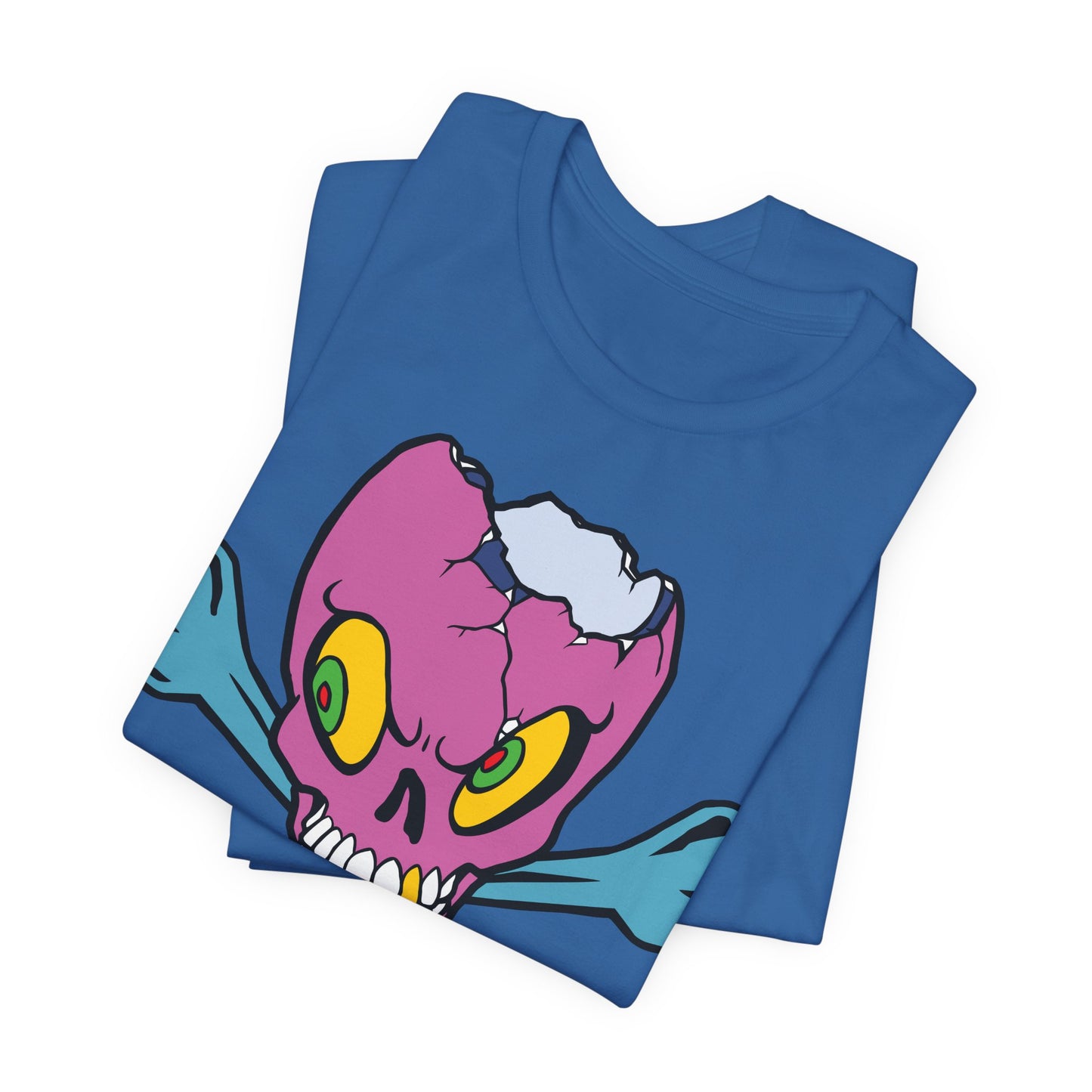 Purple Skull Graphic Design Tee, Skull Shirt, Vintage Tees, Art Design T-Shirt, Vintage Graphic Tee, Art Shirts with Skulls