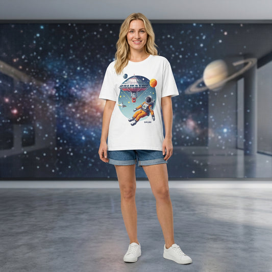 Cosmos Astronaut Graphic Tee Staple Unisex 100 Cotton Tee Shirt - CS-16