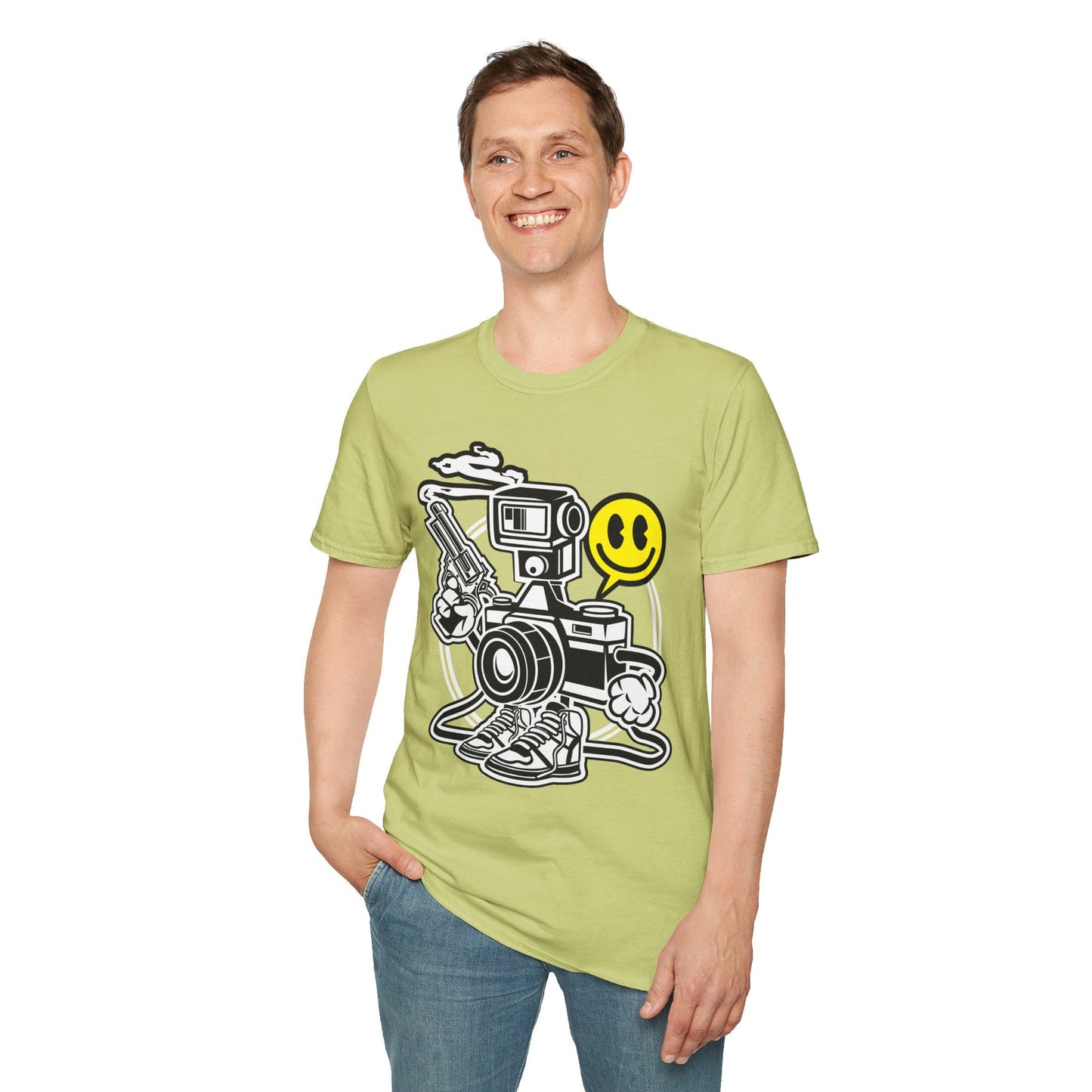 Cartoon T Shirt Animation Graphic Tee Unisex Funny Tee Shirt Gildan Softstyle 64000