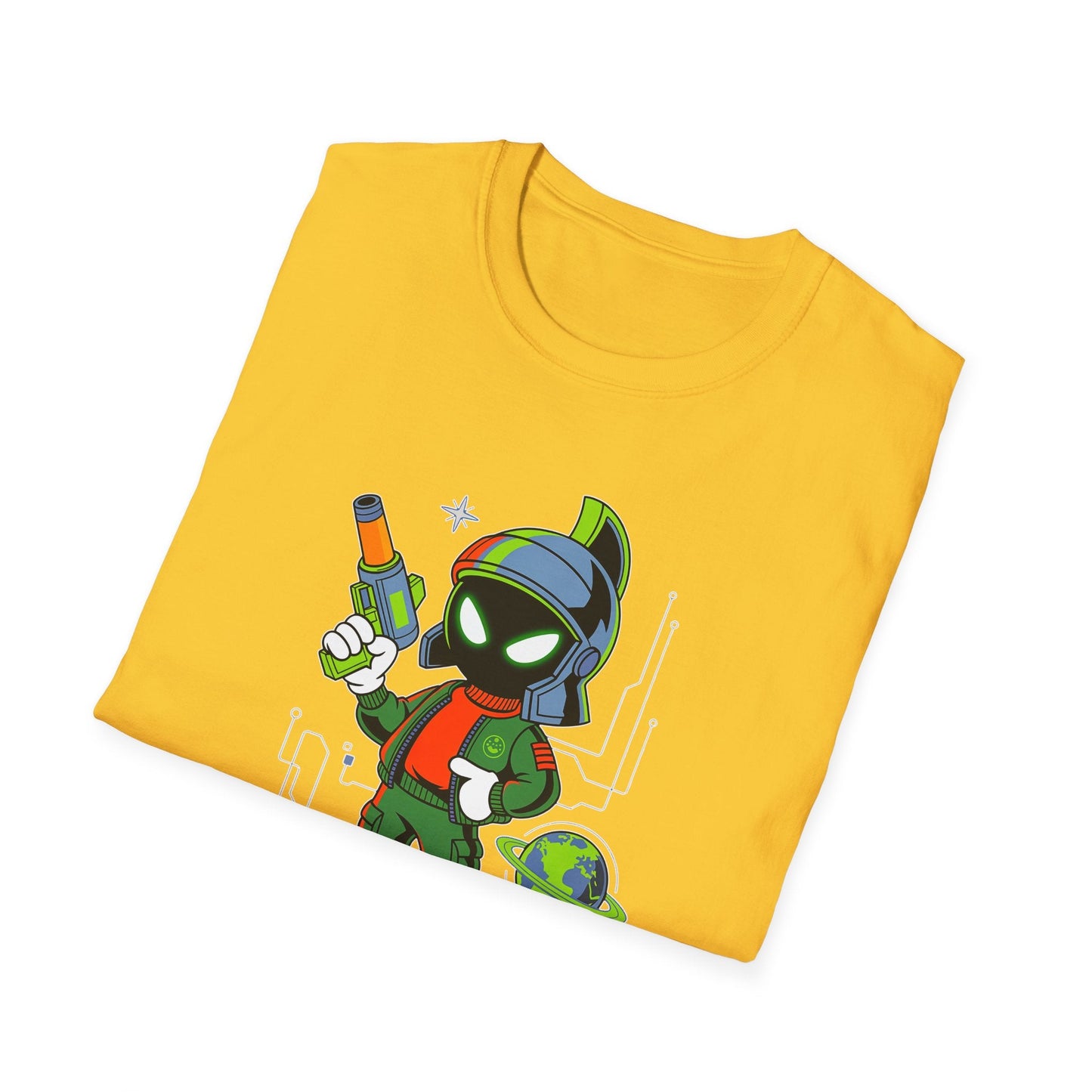 Gildan Softstyle 64000 Unisex Cartoon T Shirt With Animation And Funny Animals Design