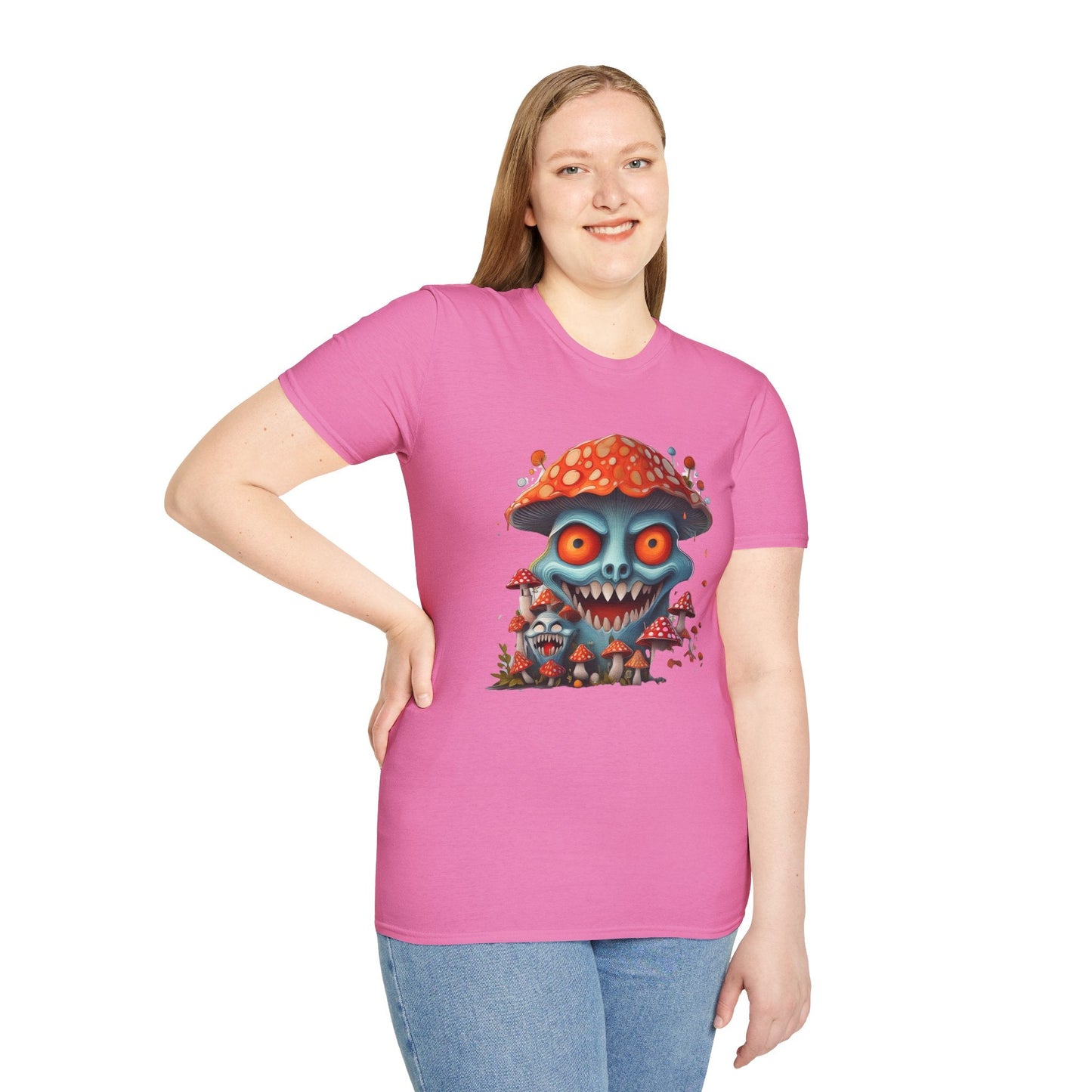 Mashroom Tee Shirt Unisex Softstyle Gildan 64000 Short Sleeve Tee With Funny Mashroom Fungus
