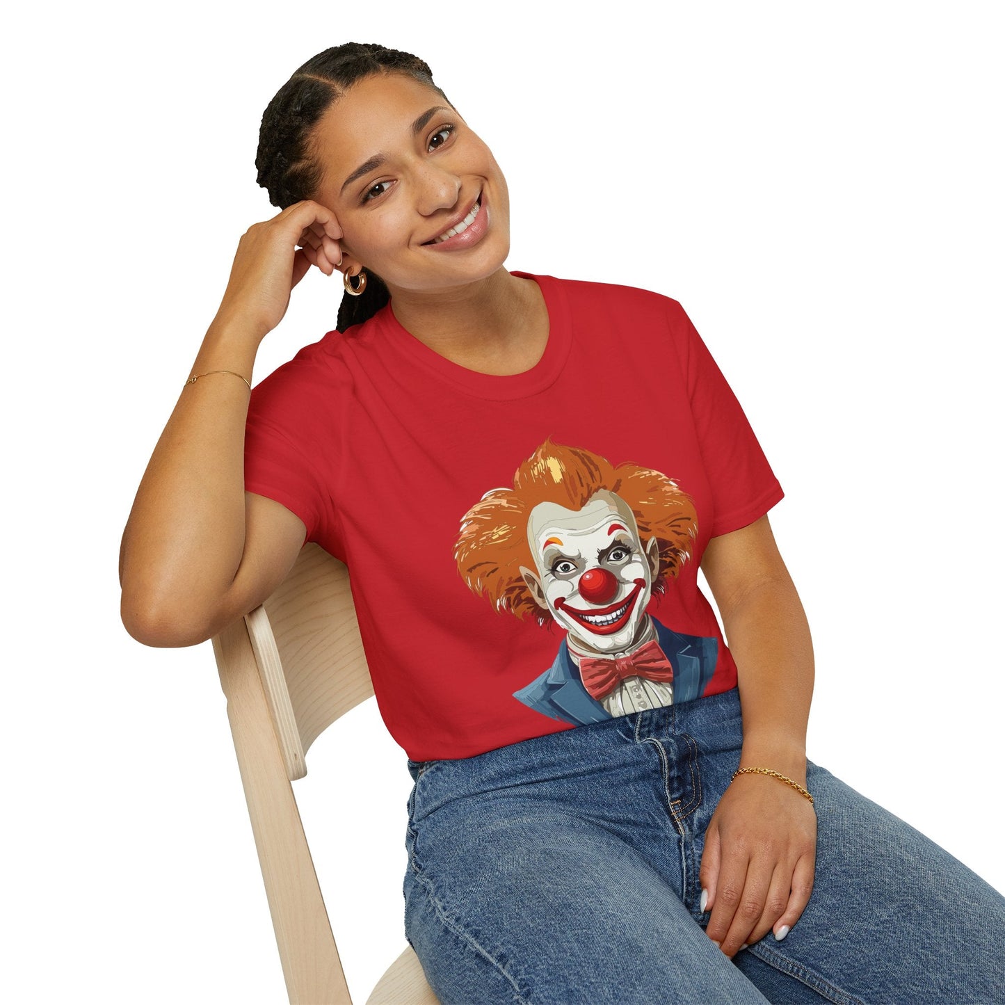 Clown Shirt Unisex Funny Man Circus Tee Softstyle Gildan 64000 Short Sleeve Shirt Premium