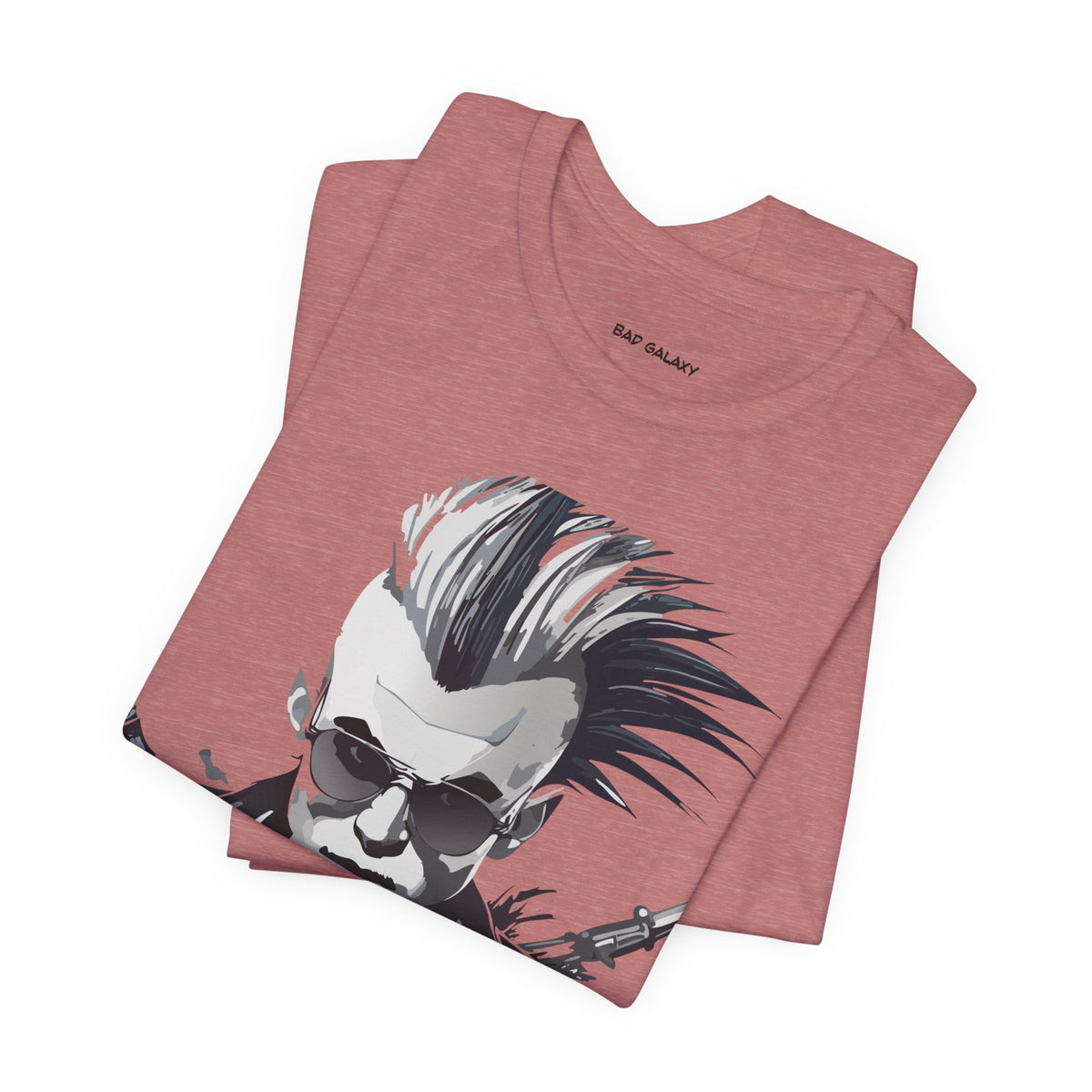 Punk Rock Graphic Unisex Cotton Bella+Canvas Tee with Art Design b29