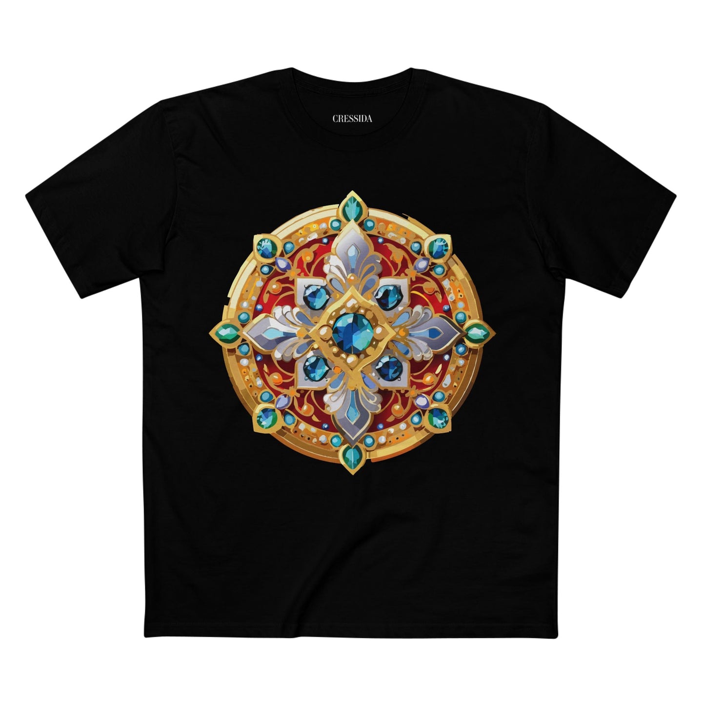 Medallion Graphic T-Shirt Unisex 100 Cotton With Gold Art Design Medal Tee 8