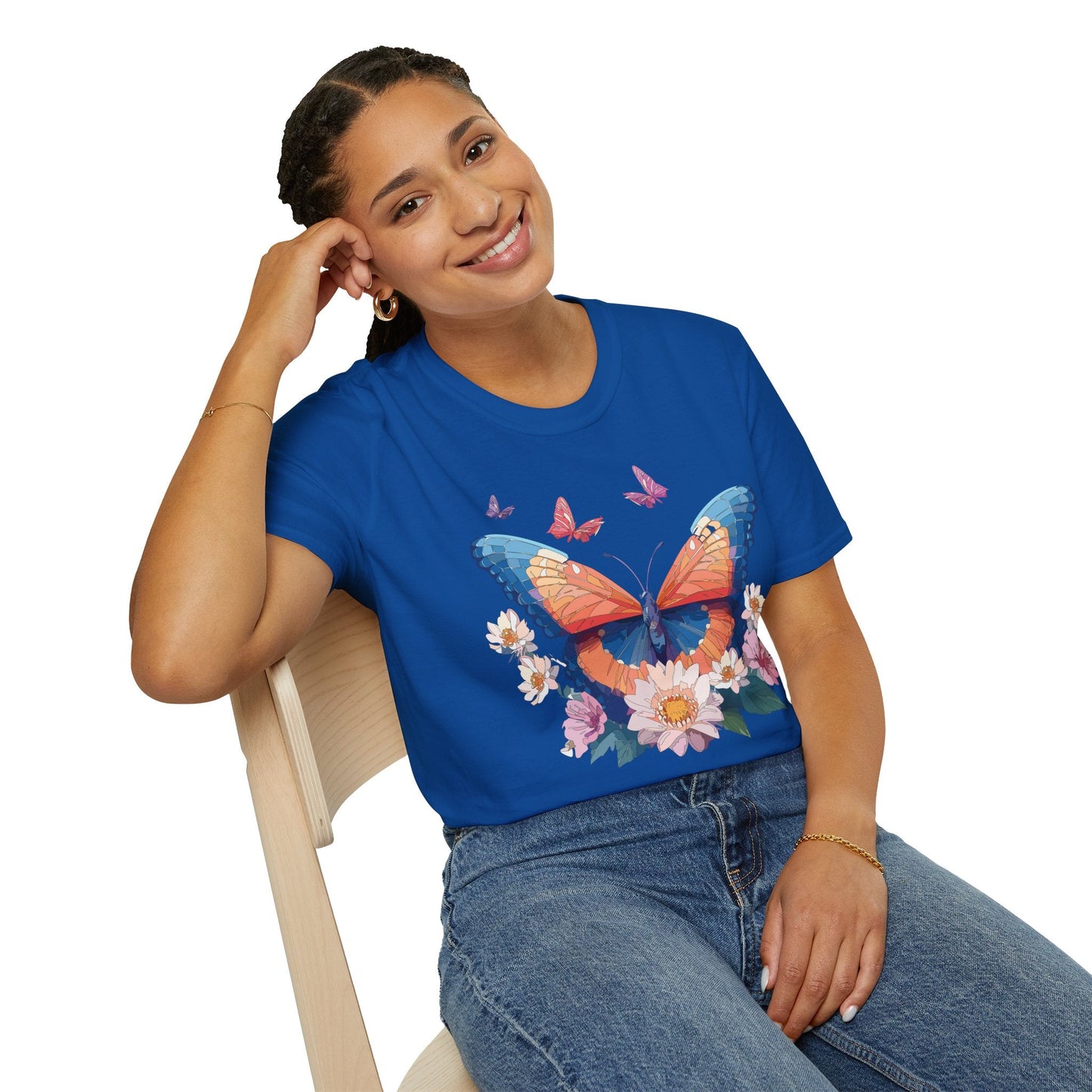 Monarch Butterfly Unisex Softstyle Tee Gildan 64000 Lightweight Breathable 100 Cotton Tee
