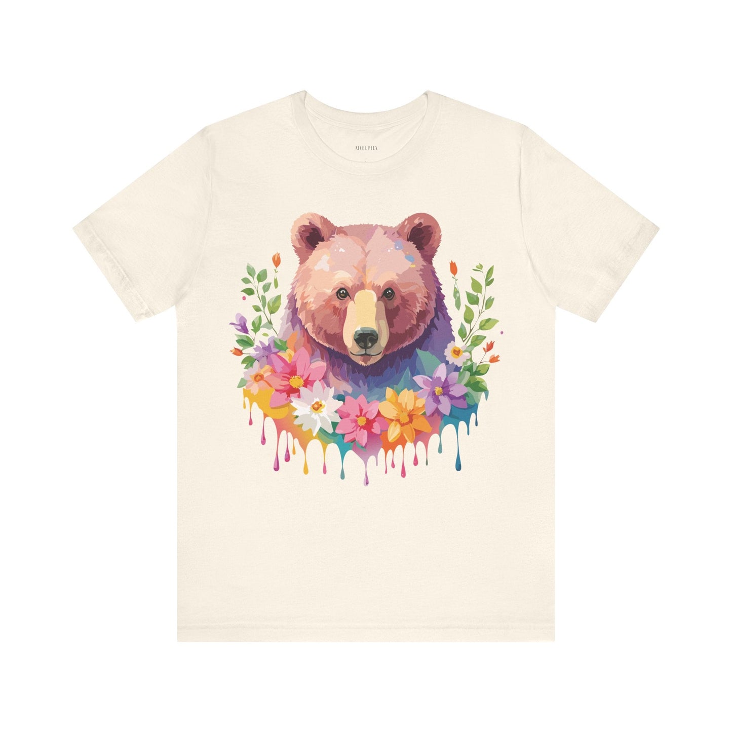 Bear Graphic T Shirt By Adelpha Unisex Short Sleeve Art Design Tee