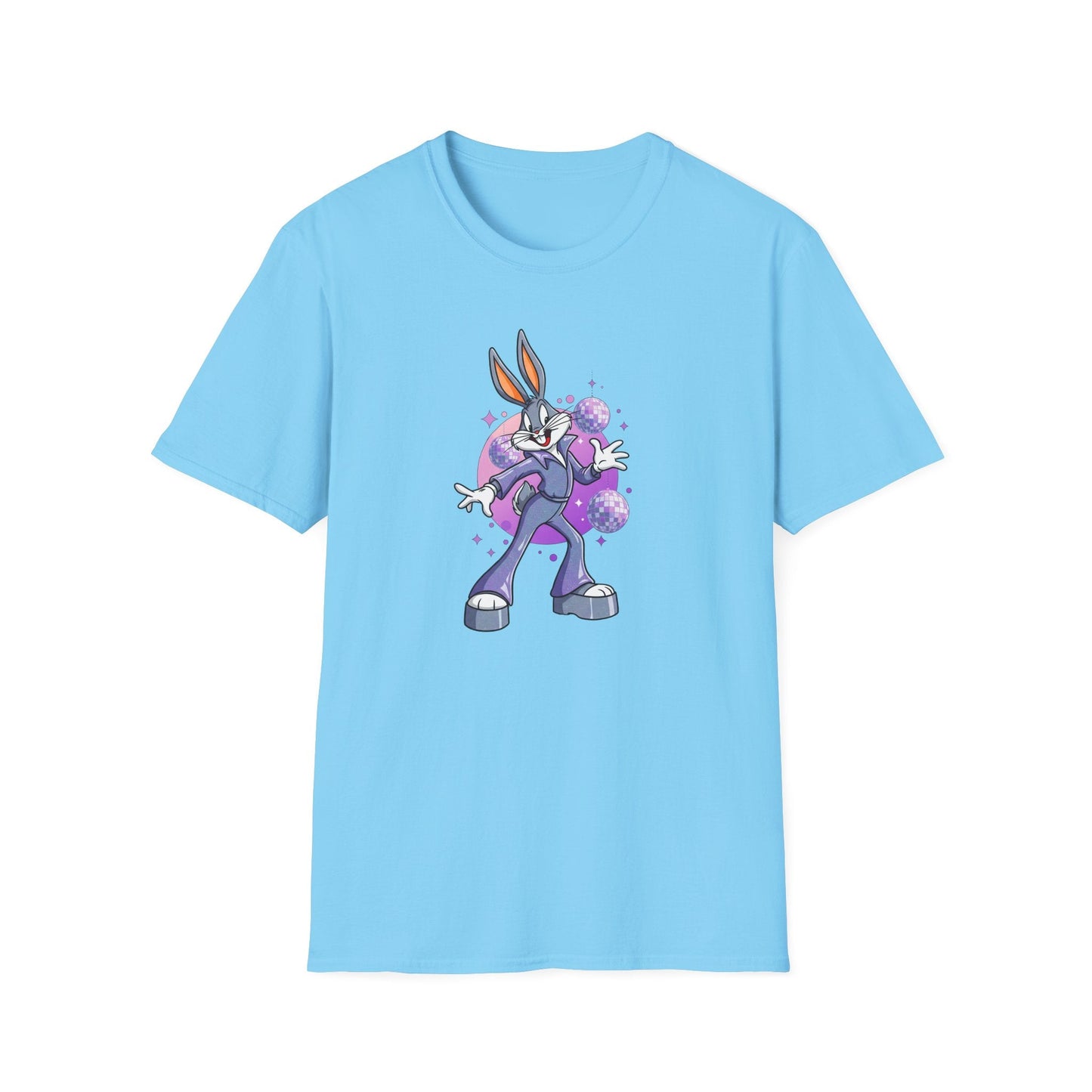 Bugs Bunny Unisex T Shirt Cartoon Animation Tee Gildan Softstyle 64000 Cotton Tee