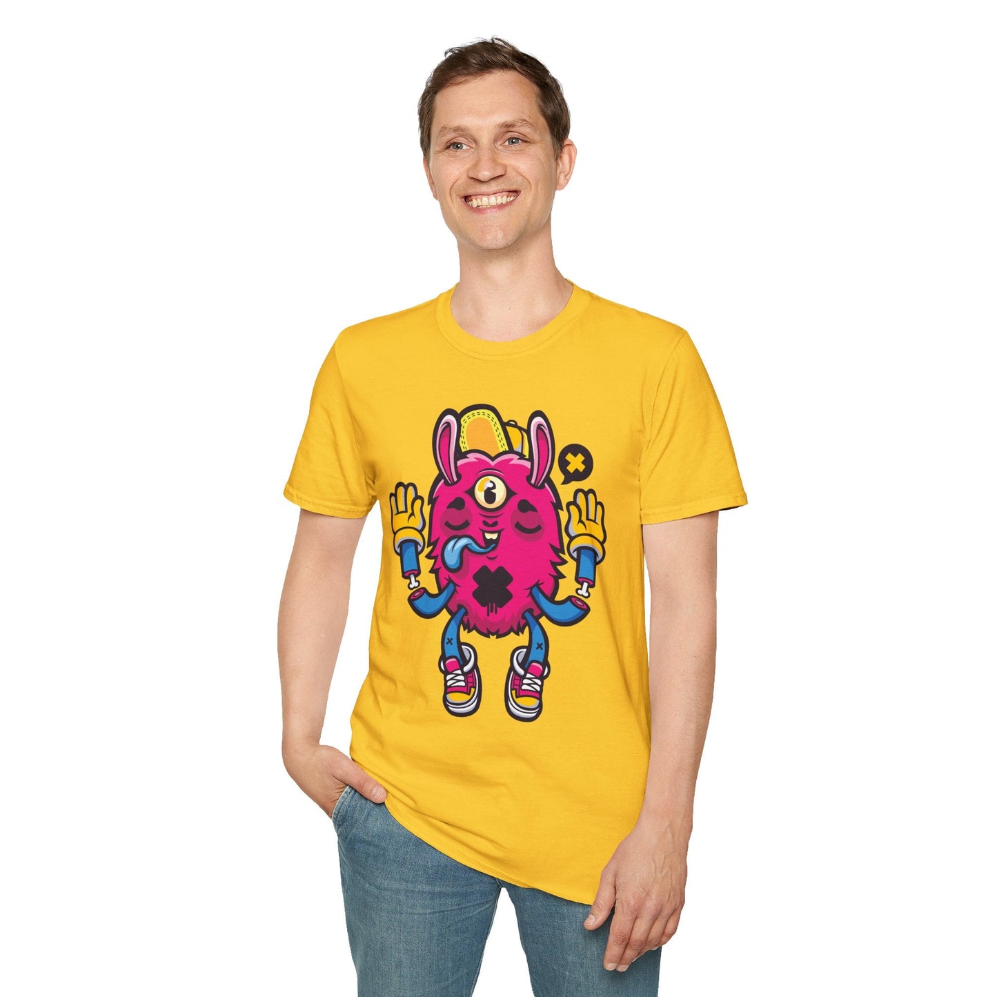 Cartoon T Shirt Animation T Shirt Funny Tee Unisex Softstyle 64000 Gildan Cotton Tee