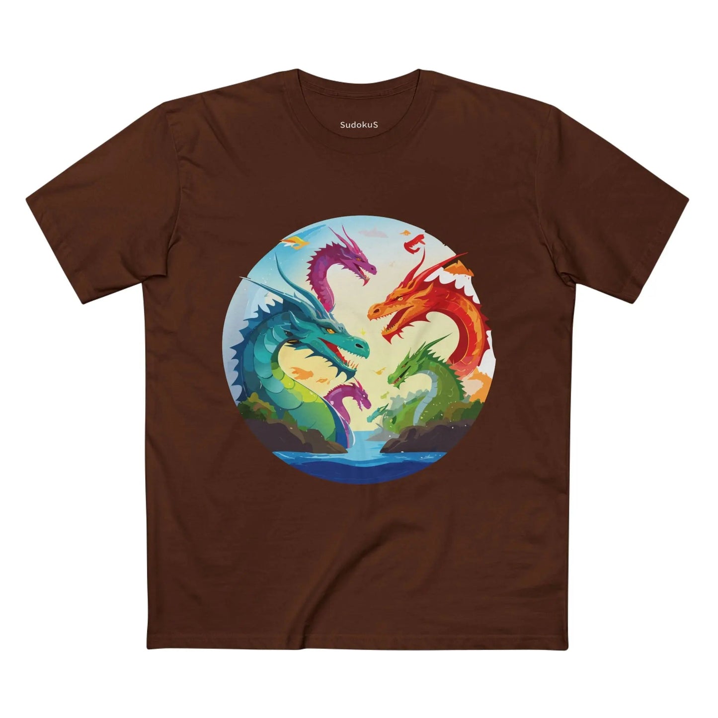 Dragon Graphic Unisex 100 Cotton Staple Tee 15