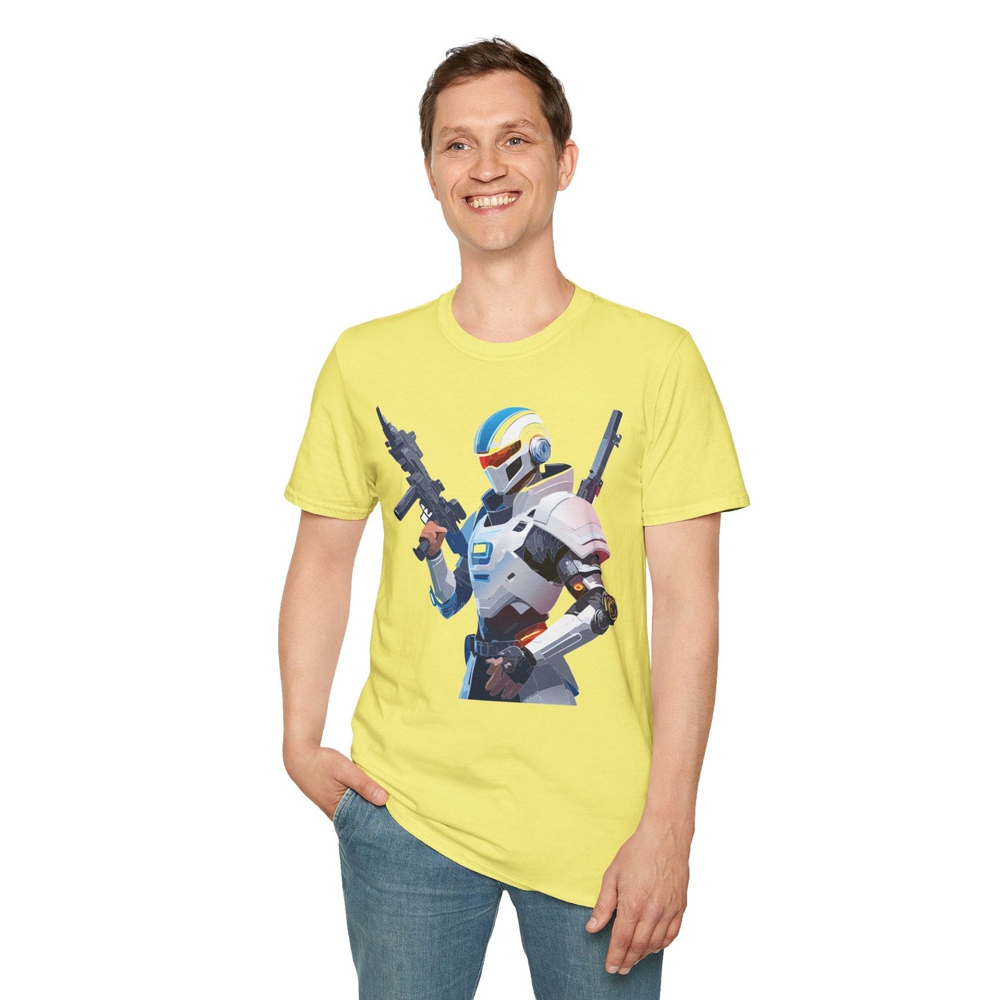 Robocop T Shirt Unisex Gildan Softstyle 64000 100 Percent Ring Spun Cotton Tee Premium