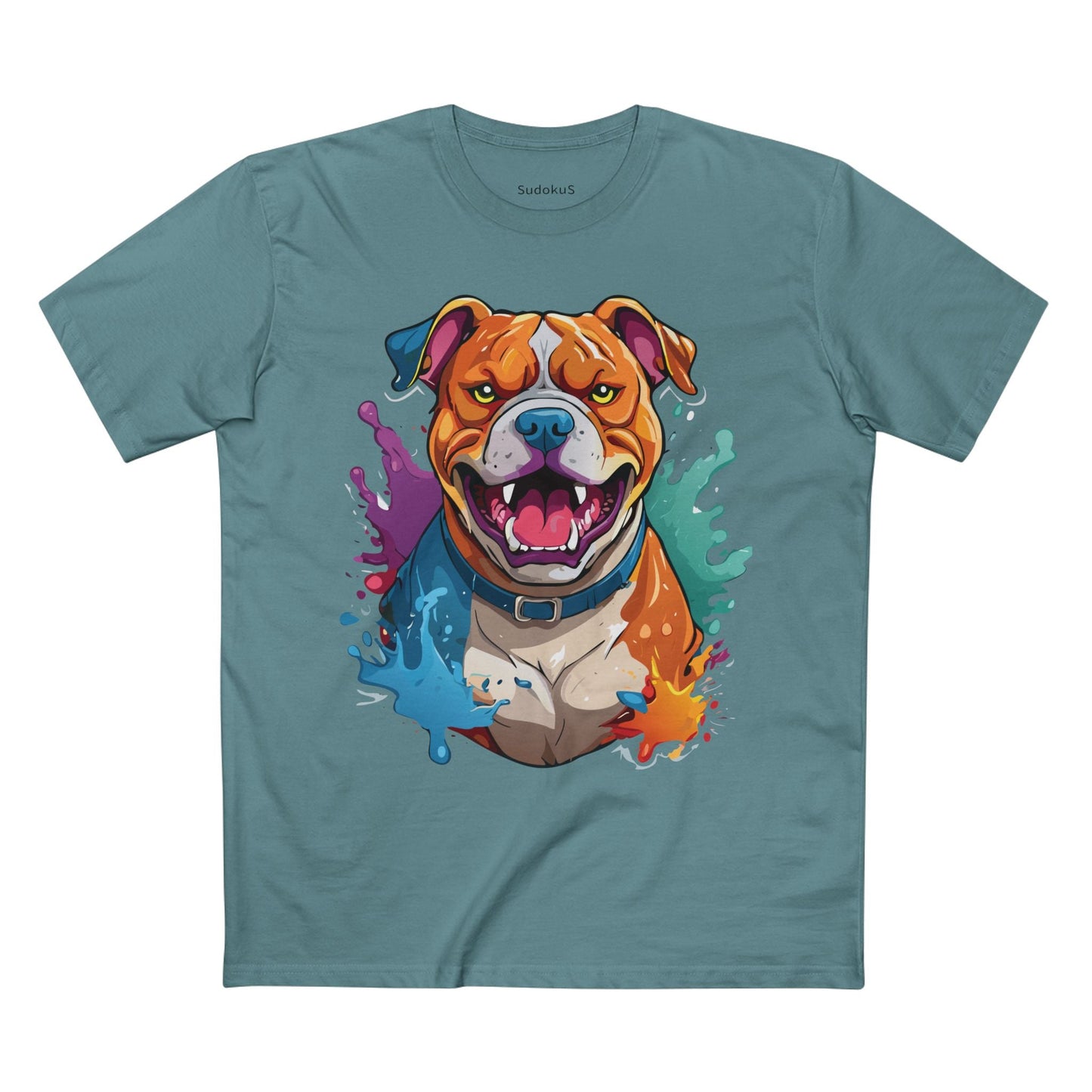 Dog Graphic Unisex 100 Cotton Staple Tee with Animal Design Artwork 34