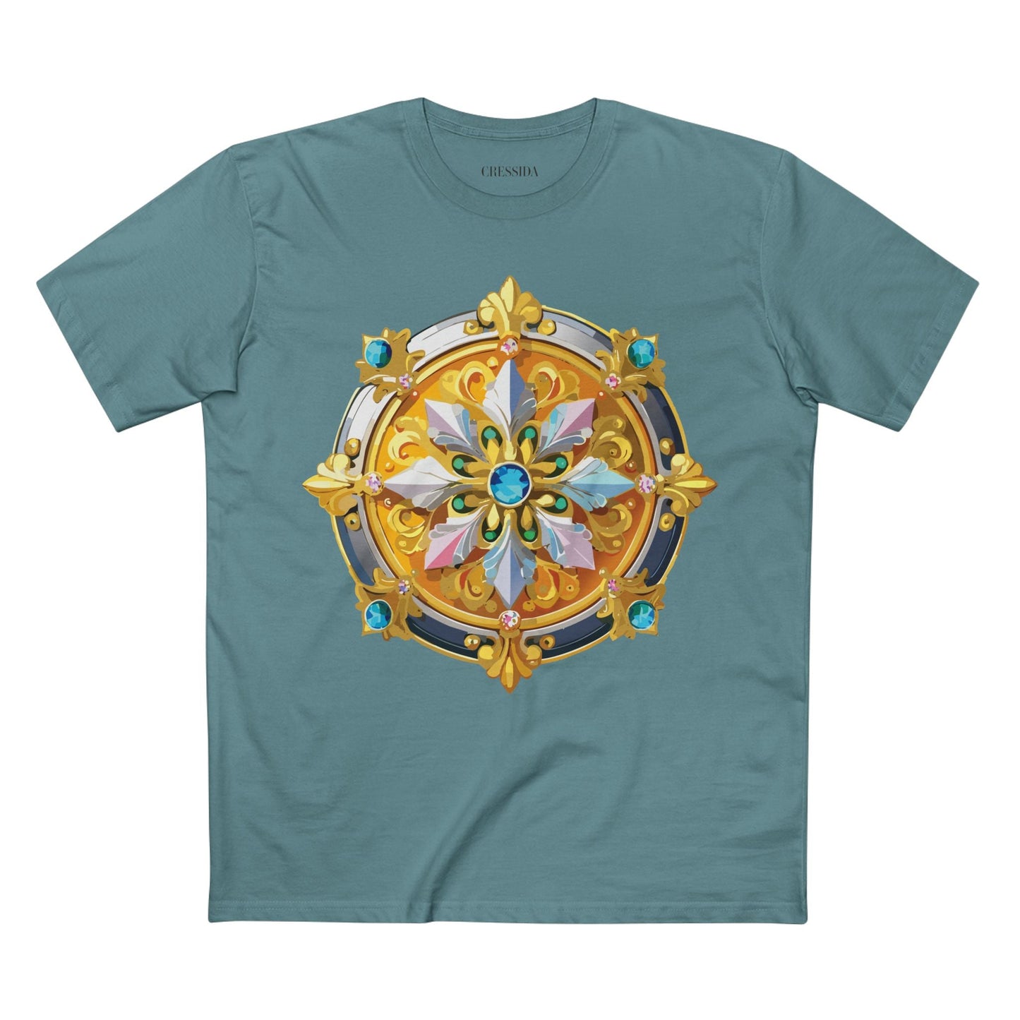 Medallion Graphic T-Shirt Unisex 100 Cotton With Gold Art Design Medal Tee 9