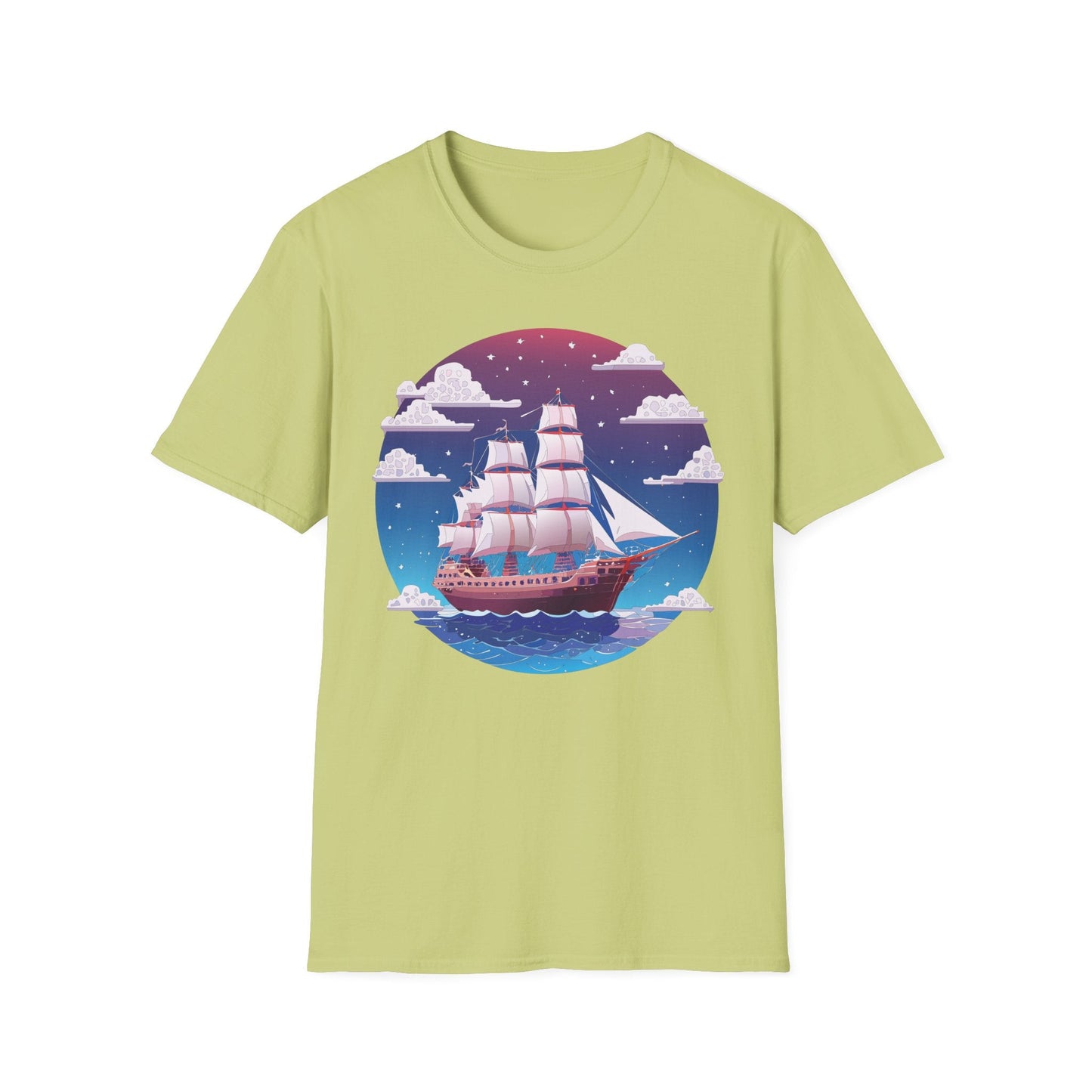 Ship T Shirt Frigate T Shirt Vessel Tee Shirt Unisex Softstyle 100 Percent Ring Spun Cotton