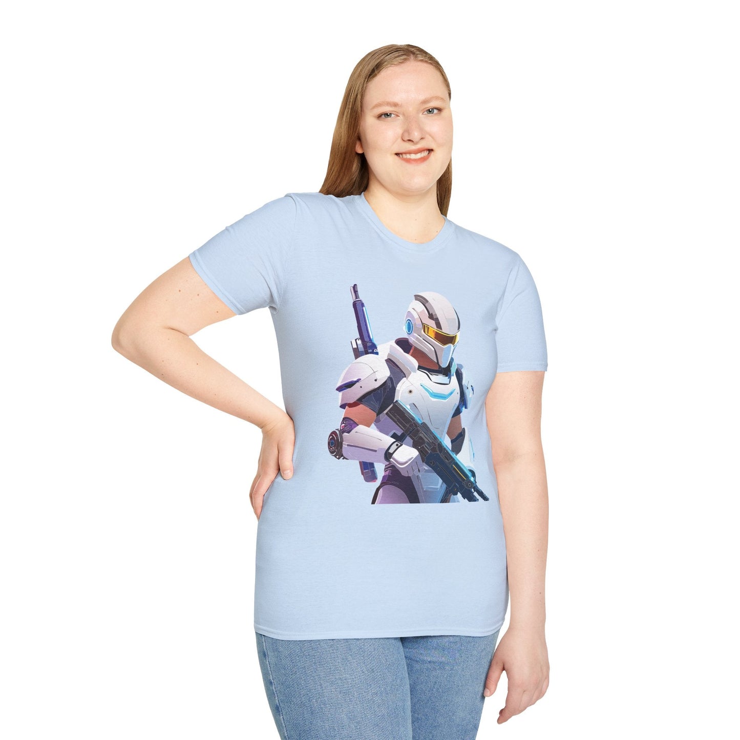 Robocop T Shirt Unisex Softstyle 64000 Gildan 100 Percent Ring Spun Cotton Graphic Tee