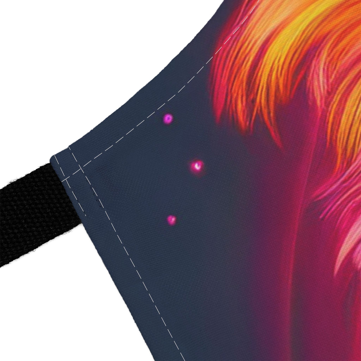 Neon Poodle Apron — Colorful Dog with Heart & Sunglasses Cooking Apron Stain-Resistant - Art Print Canvas Apron