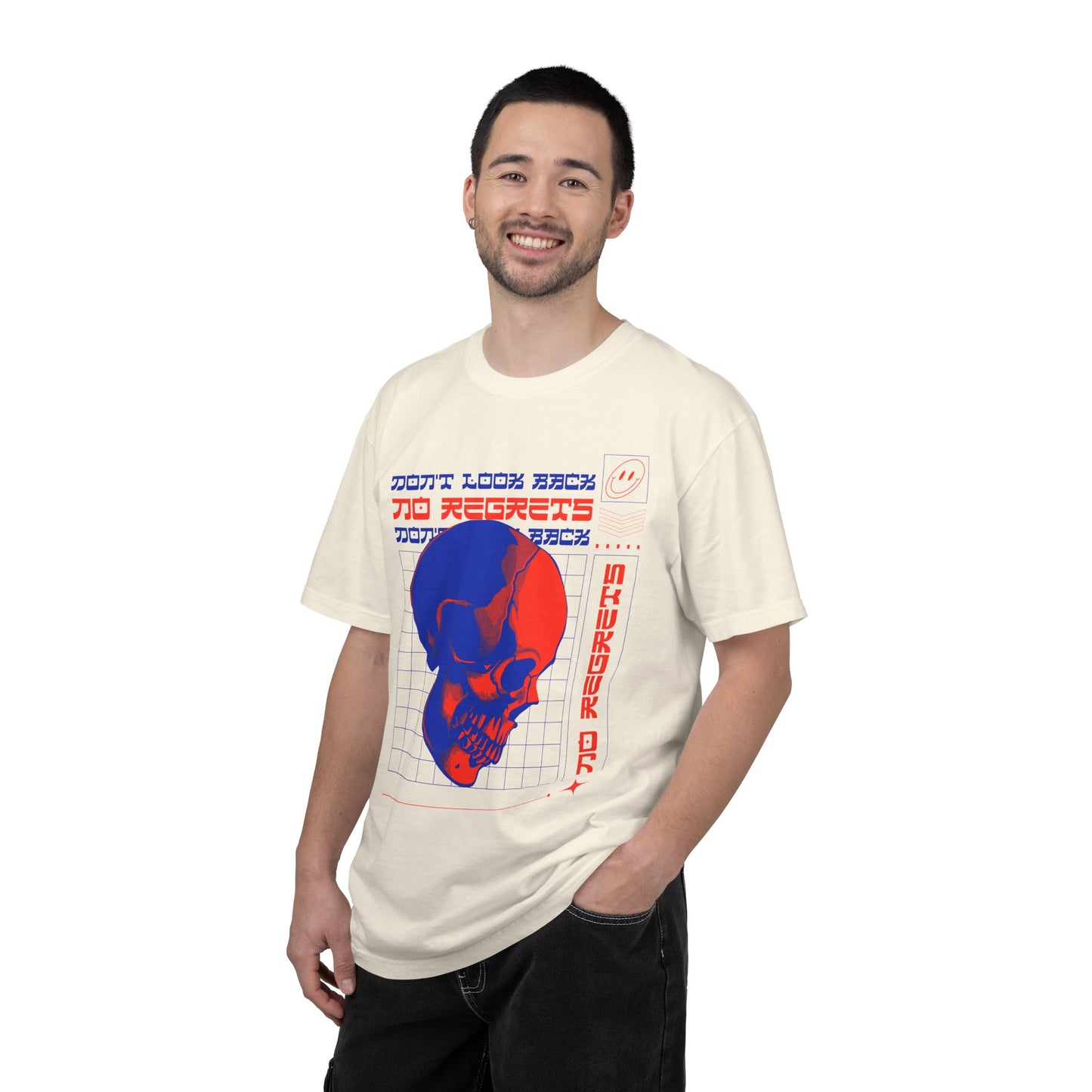 T-Shirt with Skull, Graphic T-Shirts, Art Design Tee Shirt, Skull T-Shirt - 11