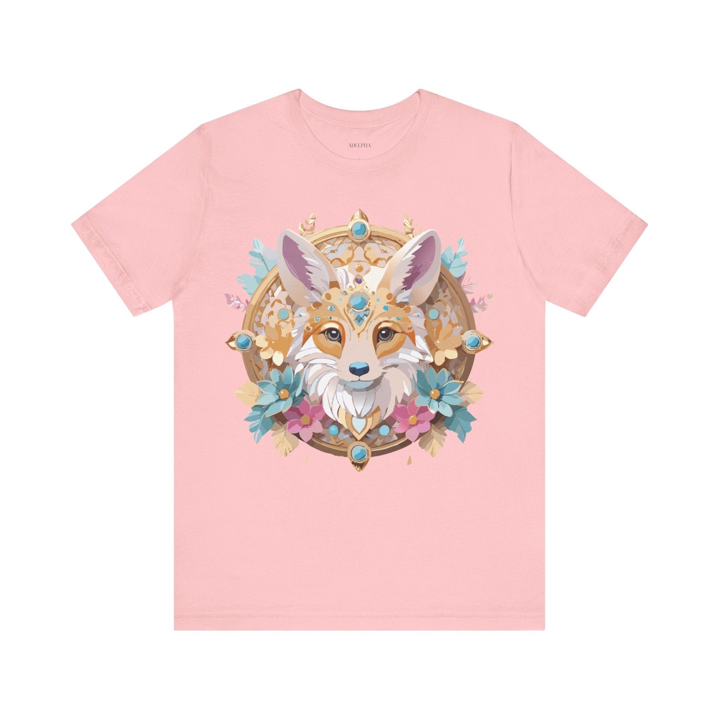 Adelpha Medallion Graphic Tee Unisex Short Sleeve Vintage Inspired Art Design Shirt