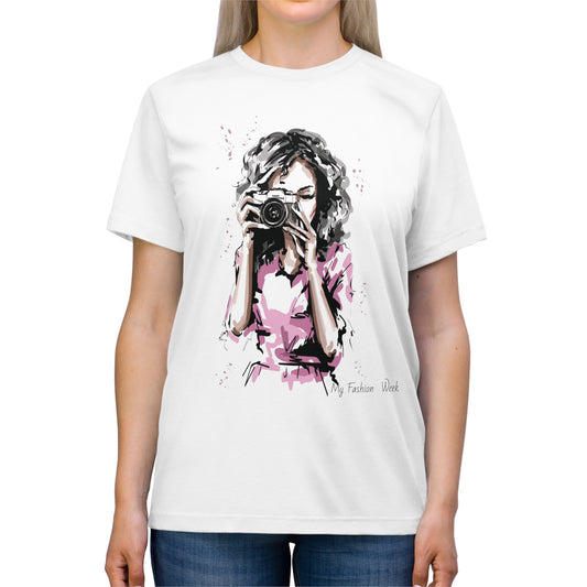 Tri-blend Tee Shirt with Art Design