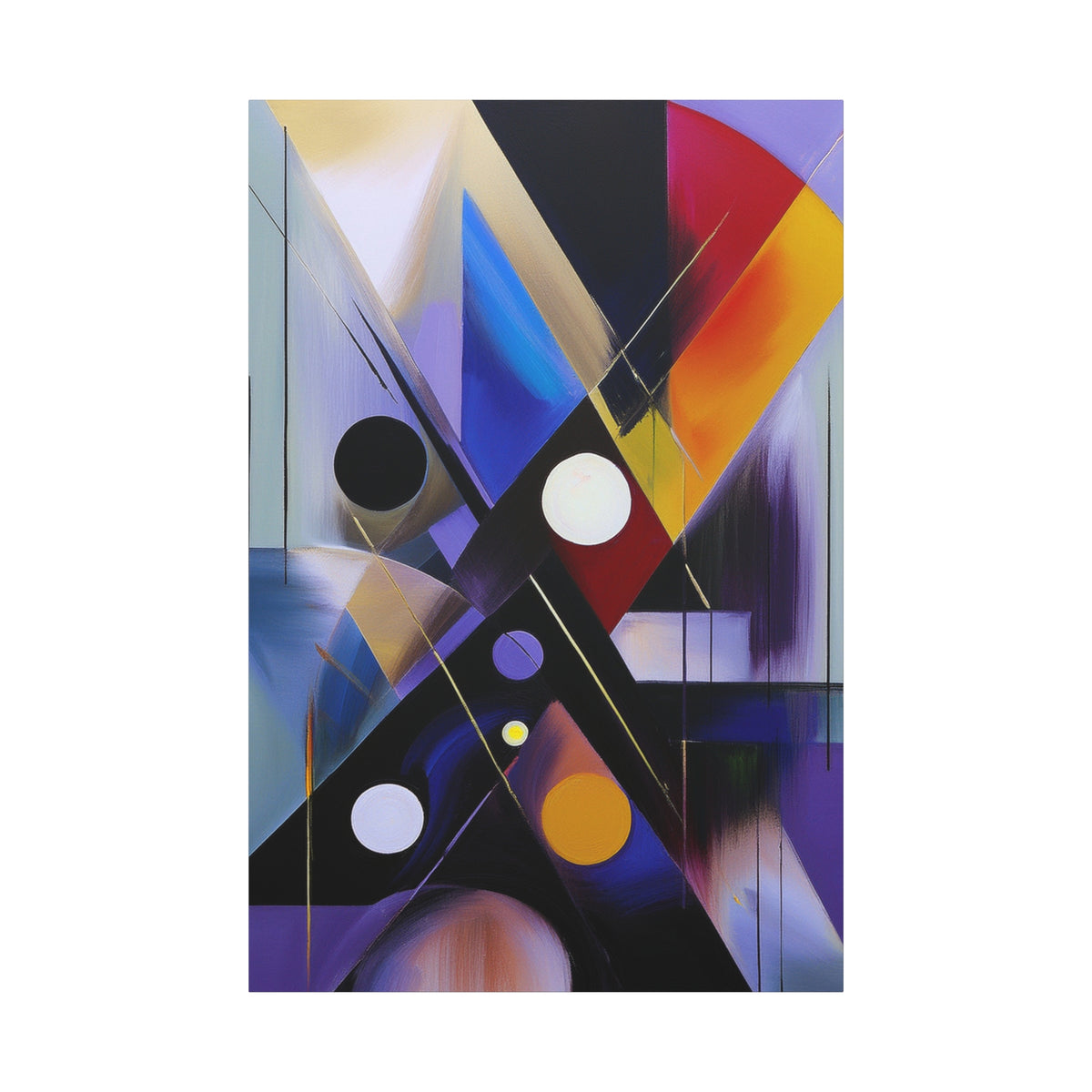 Colors Abstract Painting Print Canvas 20x24,20x30,24x30, 24x32,24x36,30x40, 32x48,36x48,40x60 Pine-Wood Inner Frame ABS-35