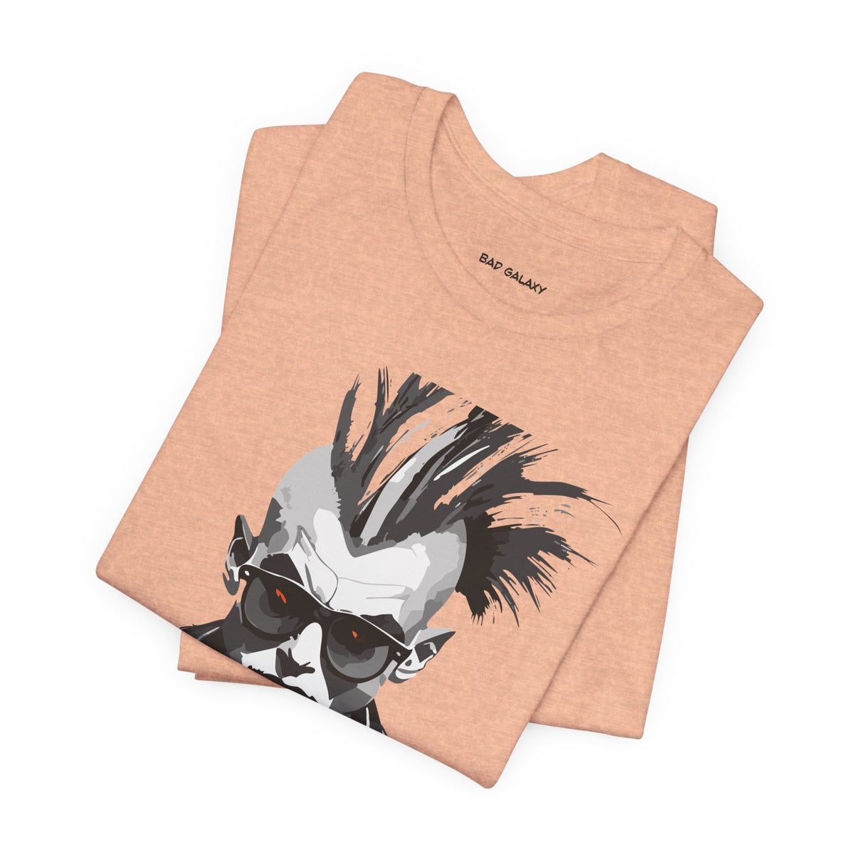 Punk Rock Graphic Unisex Cotton Bella+Canvas Tee with Art Design b31