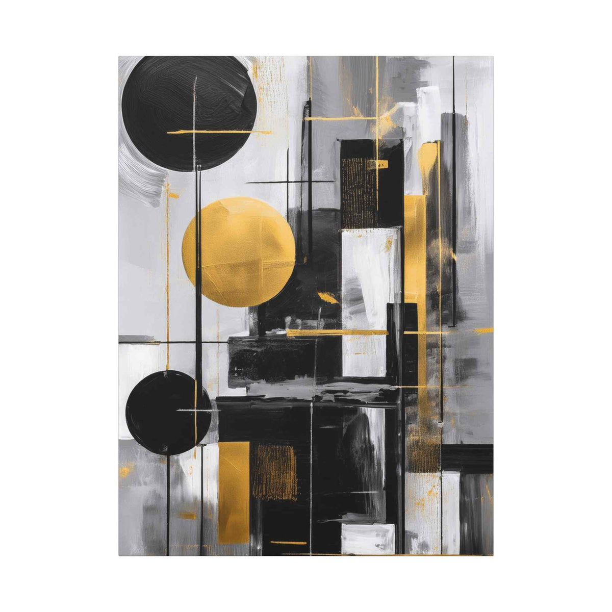 Black Abstract Painting Print Canvas 20x24,20x30,24x30, 24x32,24x36,30x40, 32x48,36x48,40x60 Pine-Wood Inner Frame ABS-21