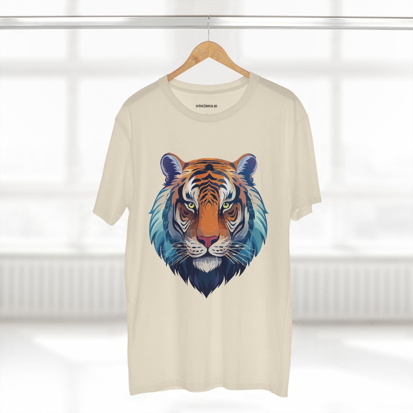 Tiger Shirt Unisex Premium Cotton Staple Tee With Original Art Design From Retro2Nova Exclusive Art Collection