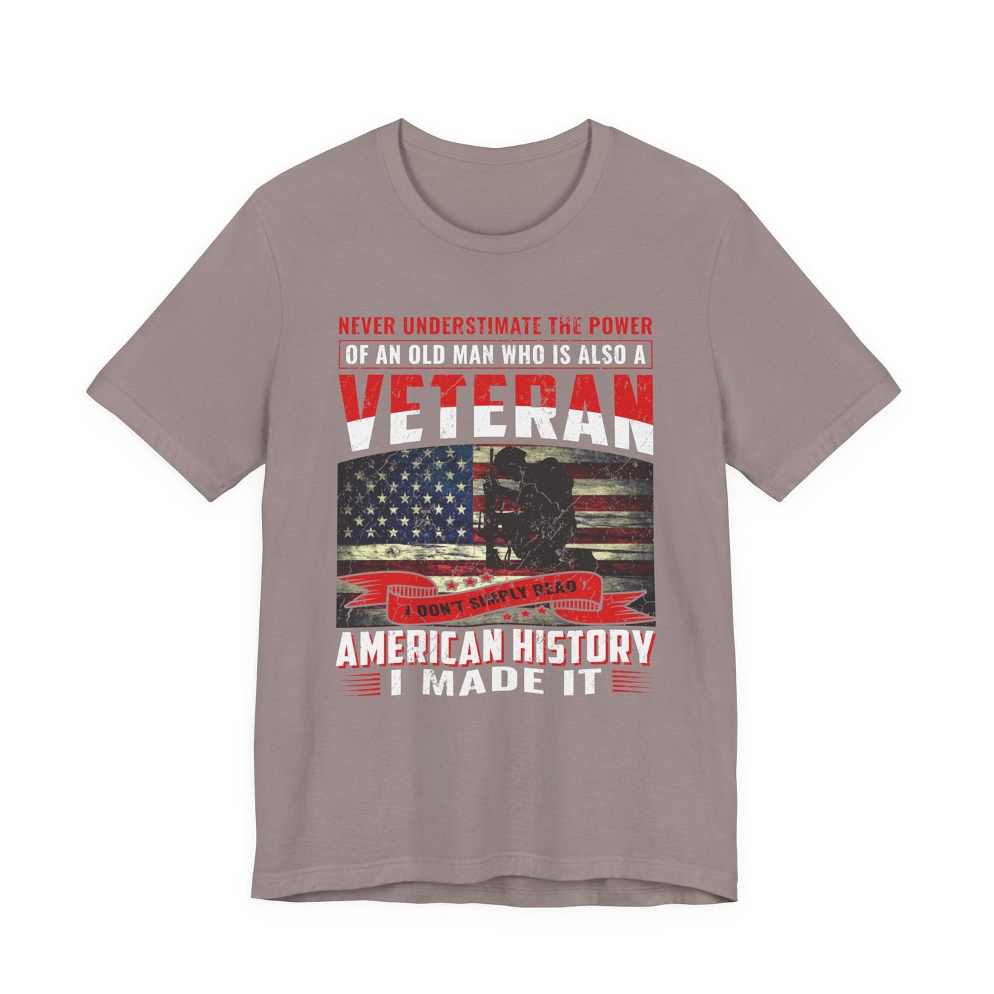 Army Veteran Patriotic Graphic Design Unisex Cotton T-Shirt v32