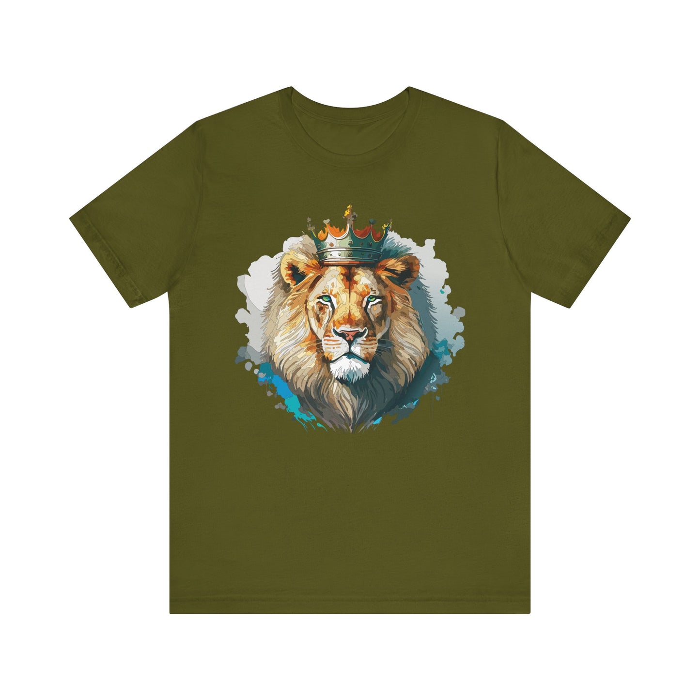 Unisex King Lion Tee, Animal Shirt, Tee Shirt with Lion, Crown T-Shirt, Animal King Tees, Crown Shirt, Safari T-Shirt 3