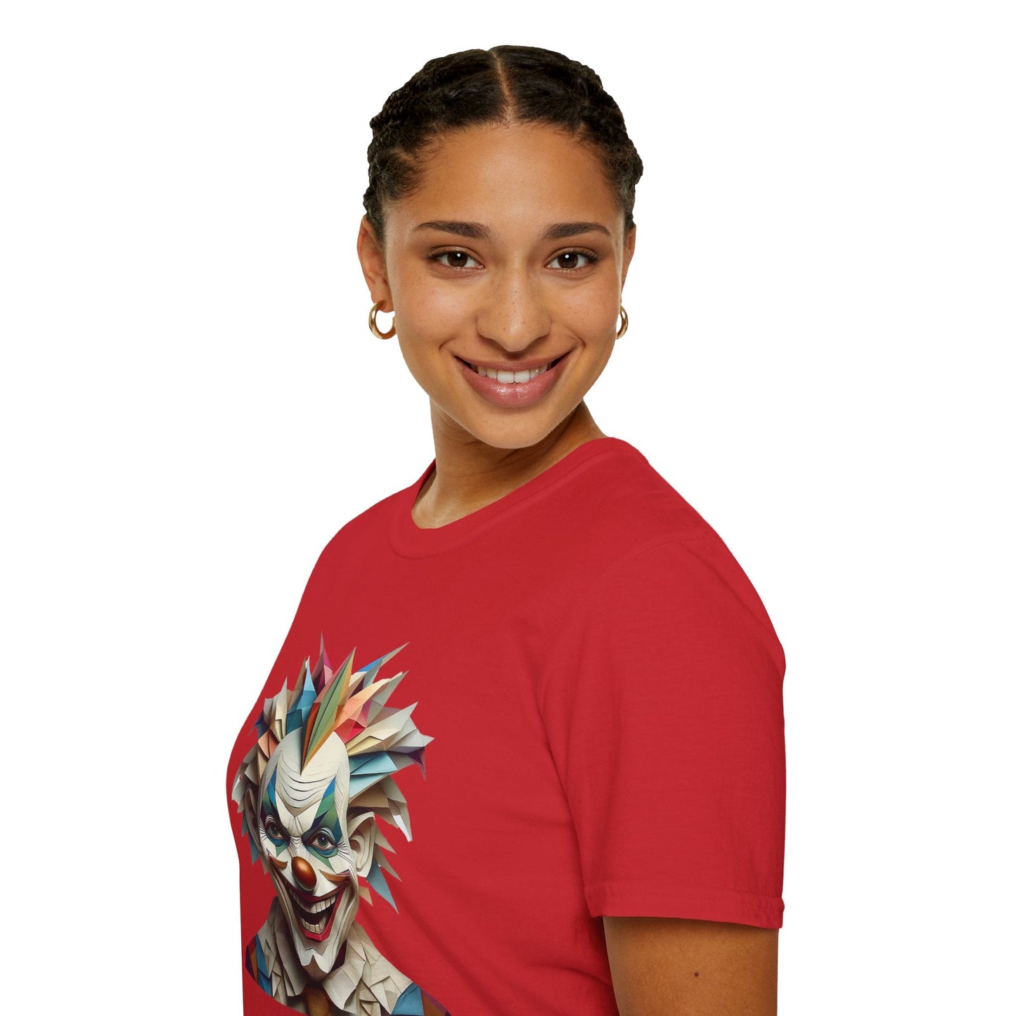 Clown Shirt Unisex Funny Circus Tee Gildan Softstyle 64000 Short Sleeve Cotton Tee