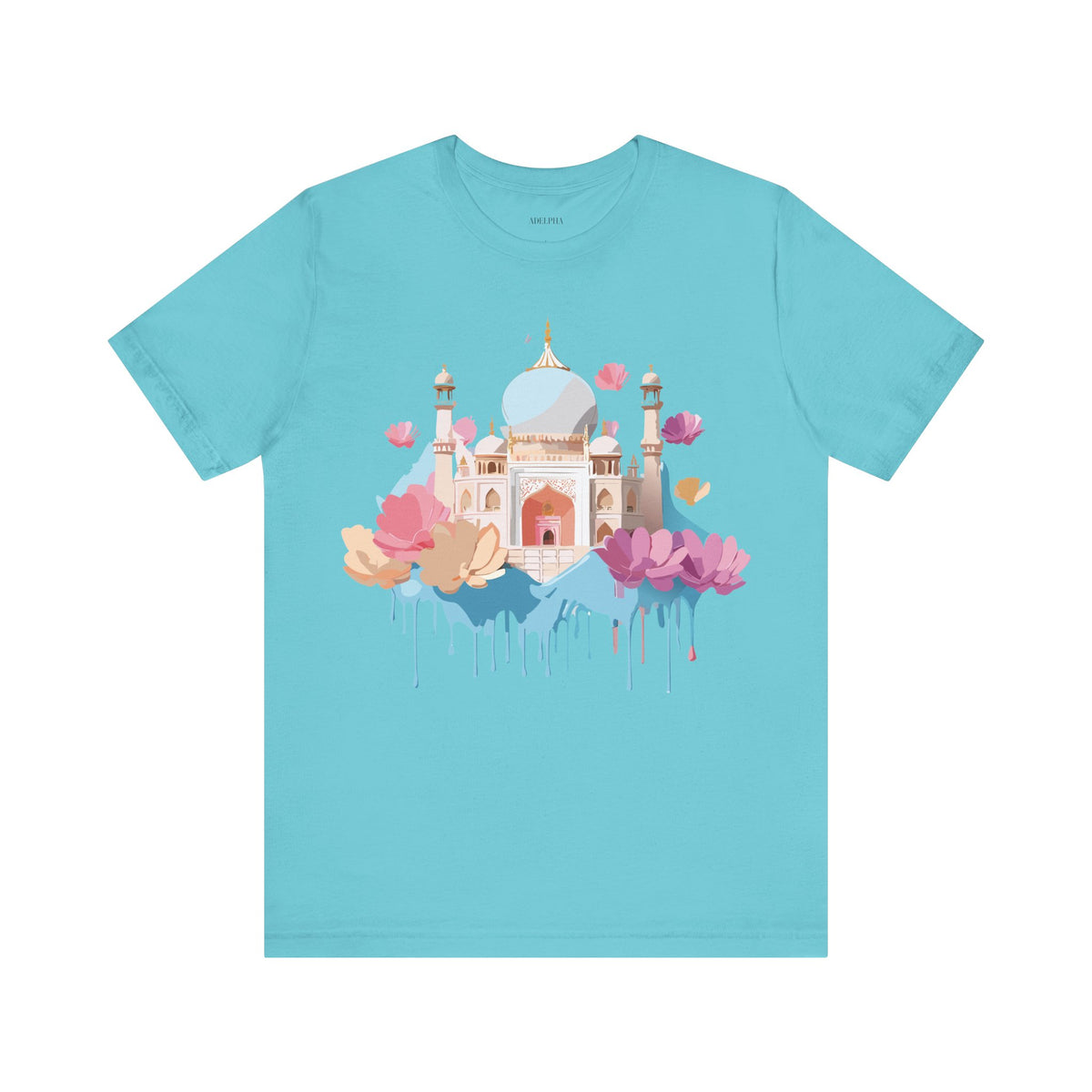 Unisex Cotton Bella+Canvas Tee with Taj Mahal