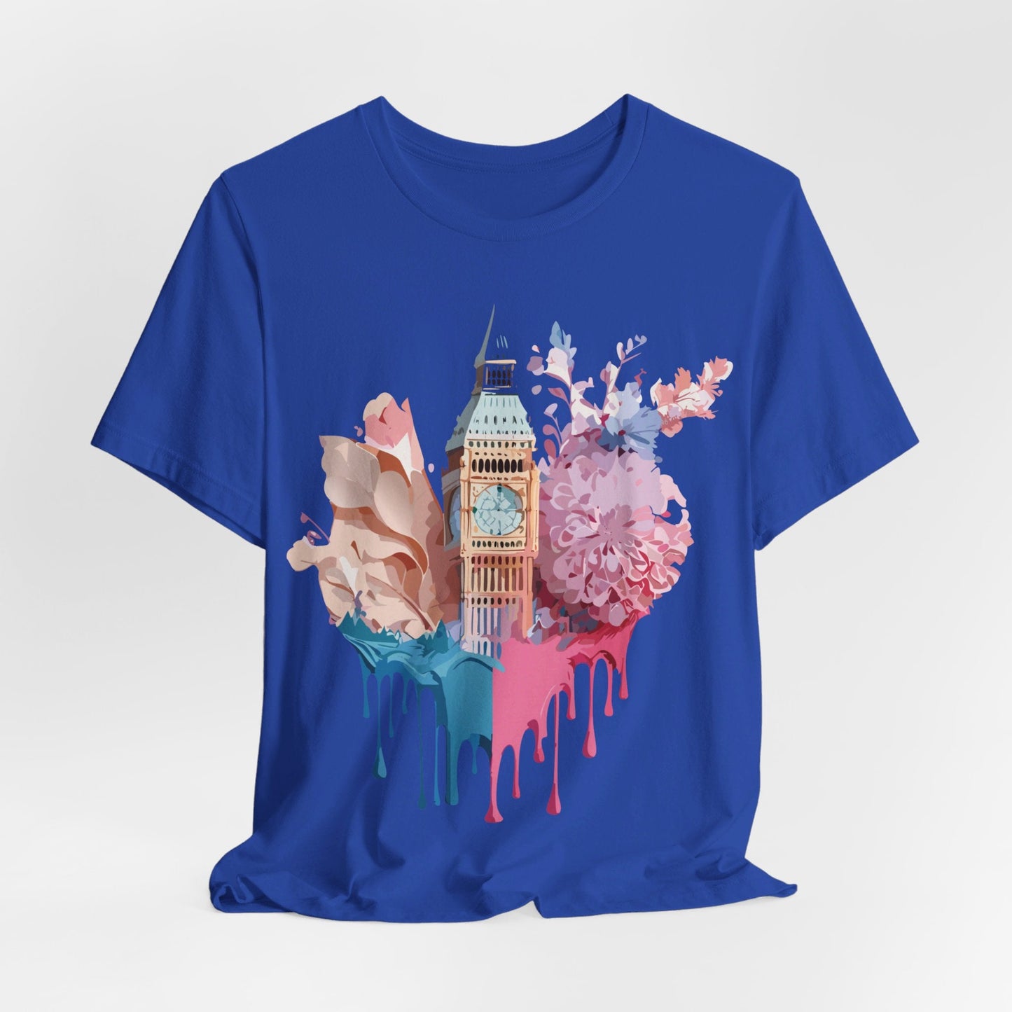 Adelpha Unisex London Tour Graphic Tee With Vintage Inspired Artwork Short Sleeve