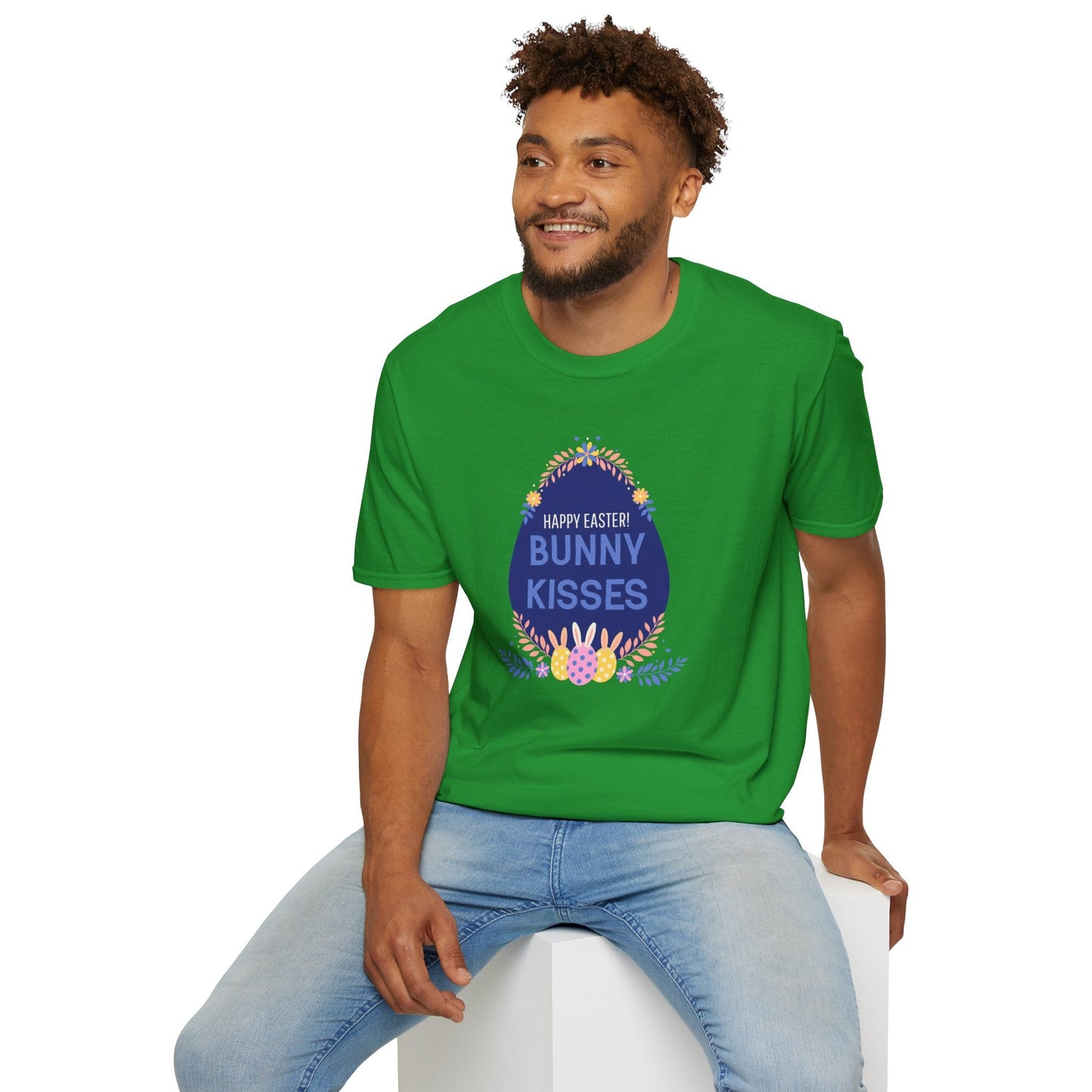 Easter Bunny Kisses T Shirt Unisex Gildan Softstyle Tee With Easter Signature Prints Design