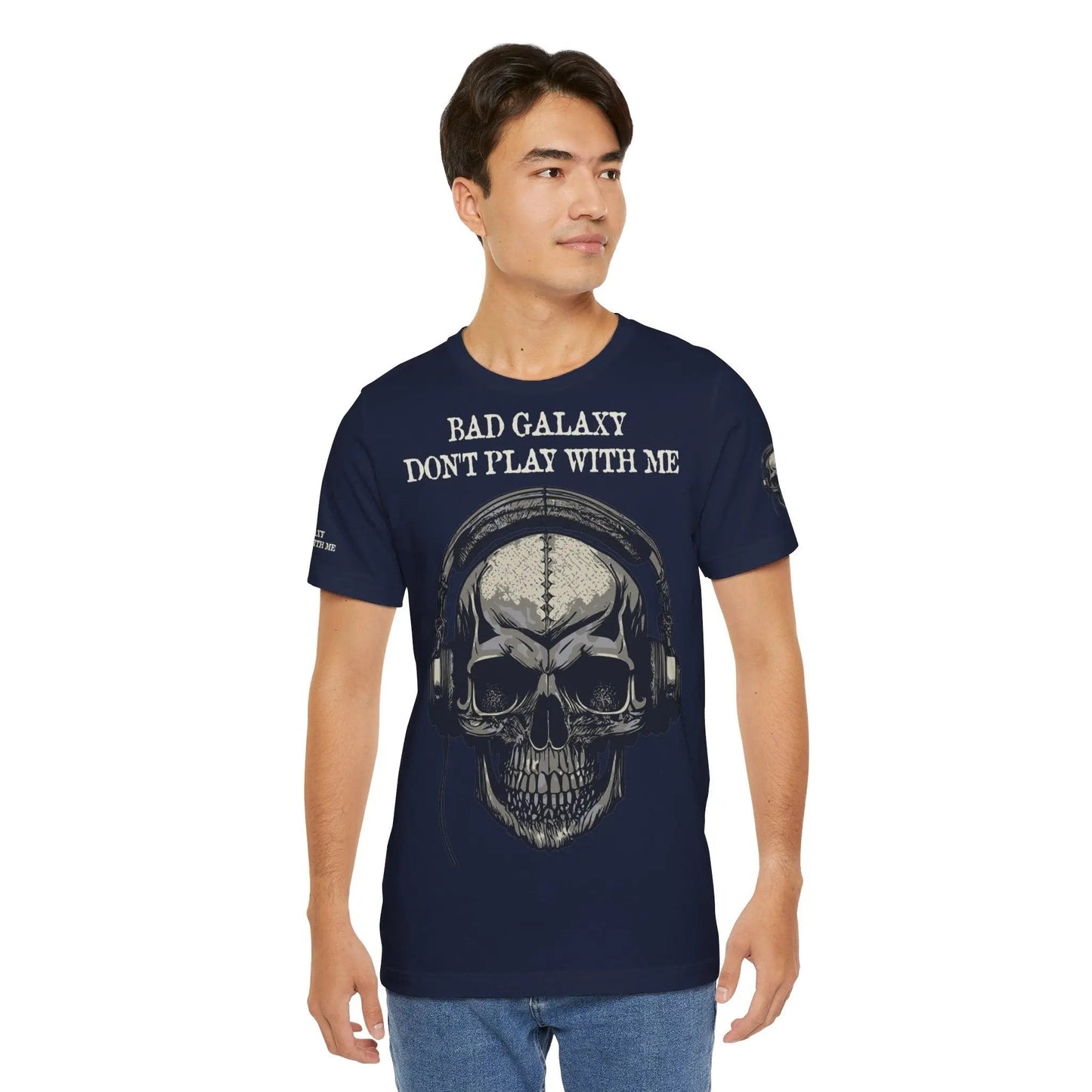 Skull T Shirt From Bad Galaxy 100 Percent Cotton Eco Friendly Made In USA With Durable Stitching