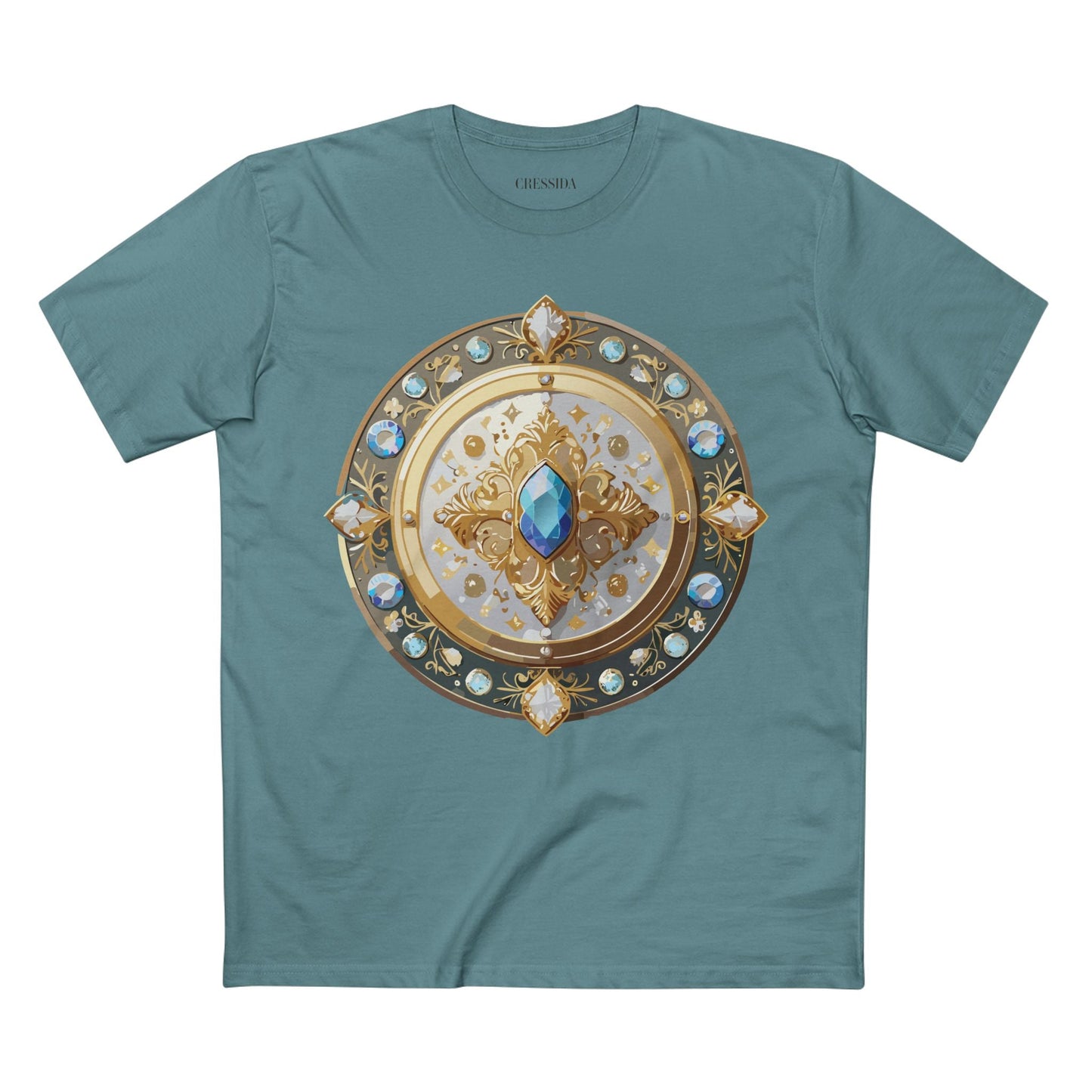 Medallion Graphic T-Shirt Unisex 100 Cotton With Gold Art Design Medal Tee 18