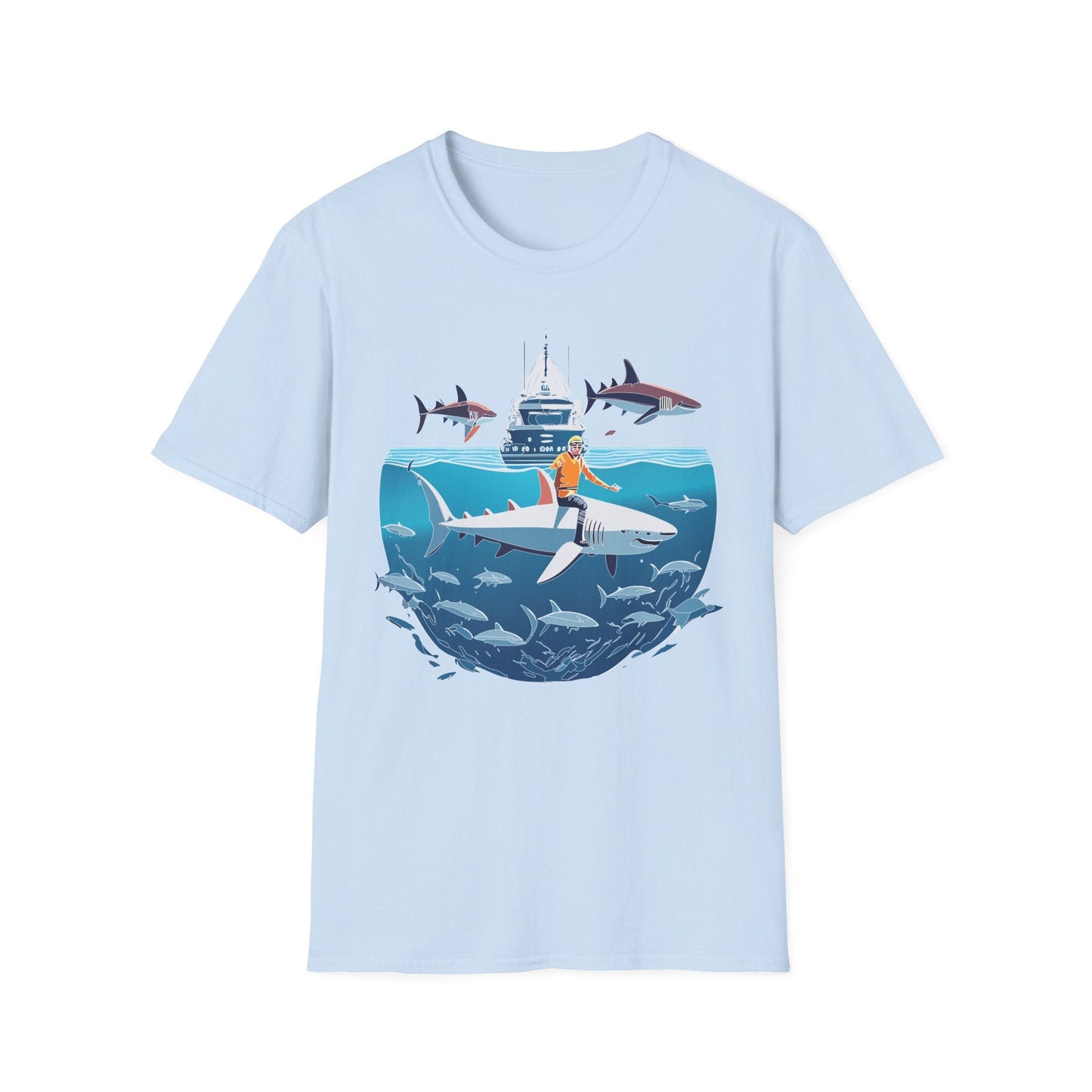 Ocean Graphic Unisex Softstyle Cotton Tee 3